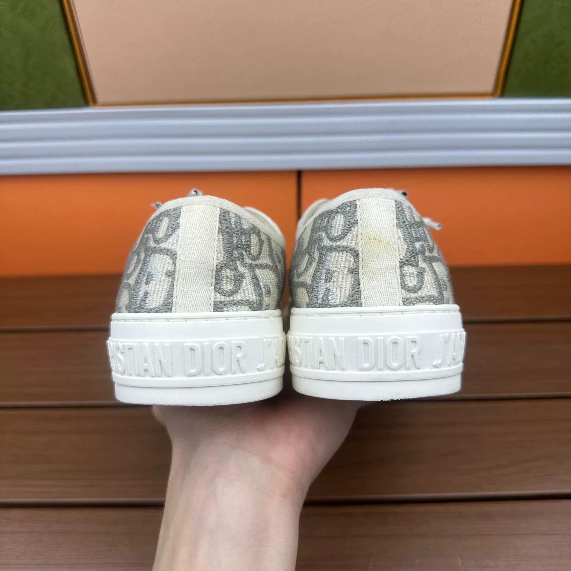 Dior Dior Gray Lowtop Sneakers it_36 Women Size US 6 / IT 36 - 7 Thumbnail