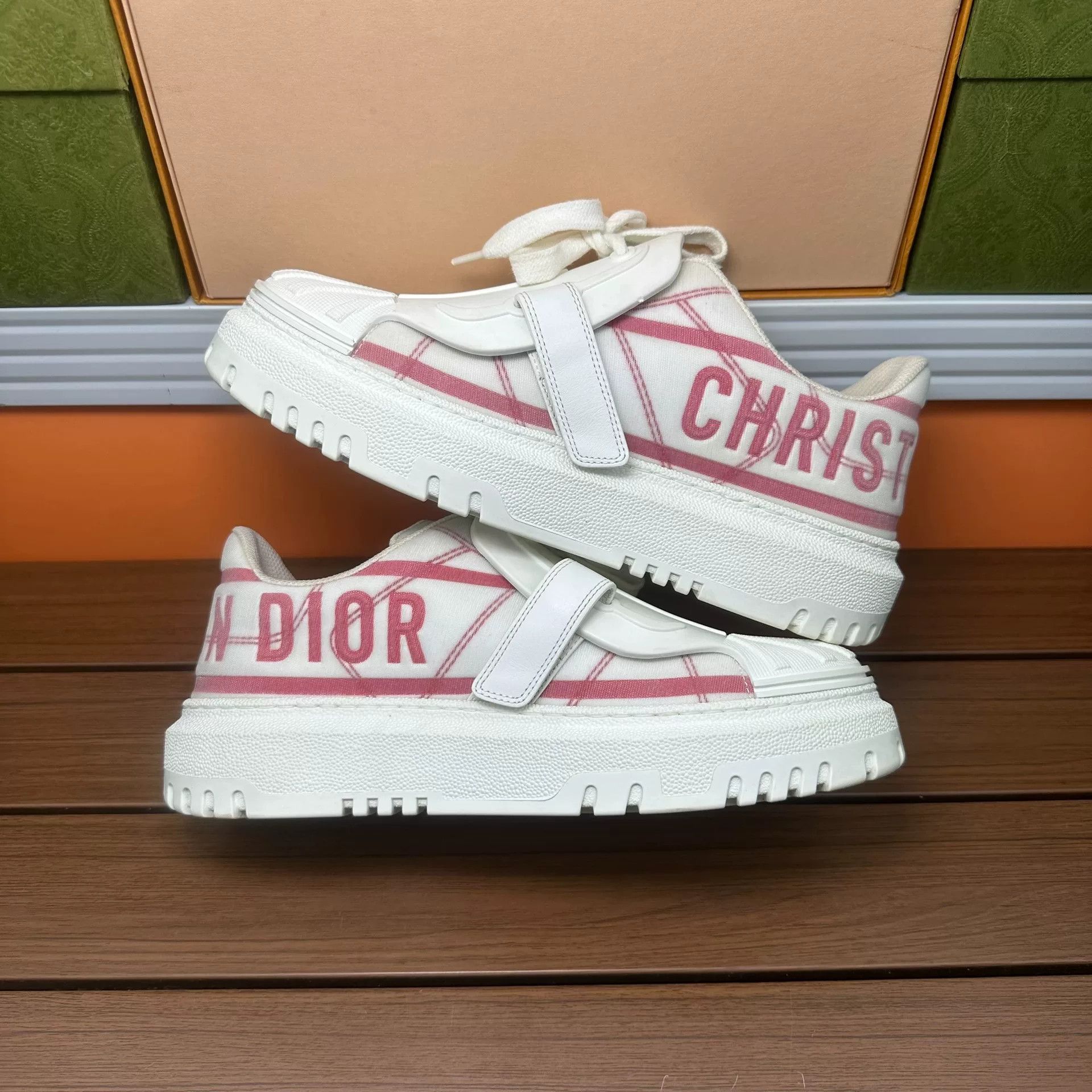 Dior Dior Pink Lowtop Sneakers it_37 Women Size US 7 / IT 37 - 3 Thumbnail