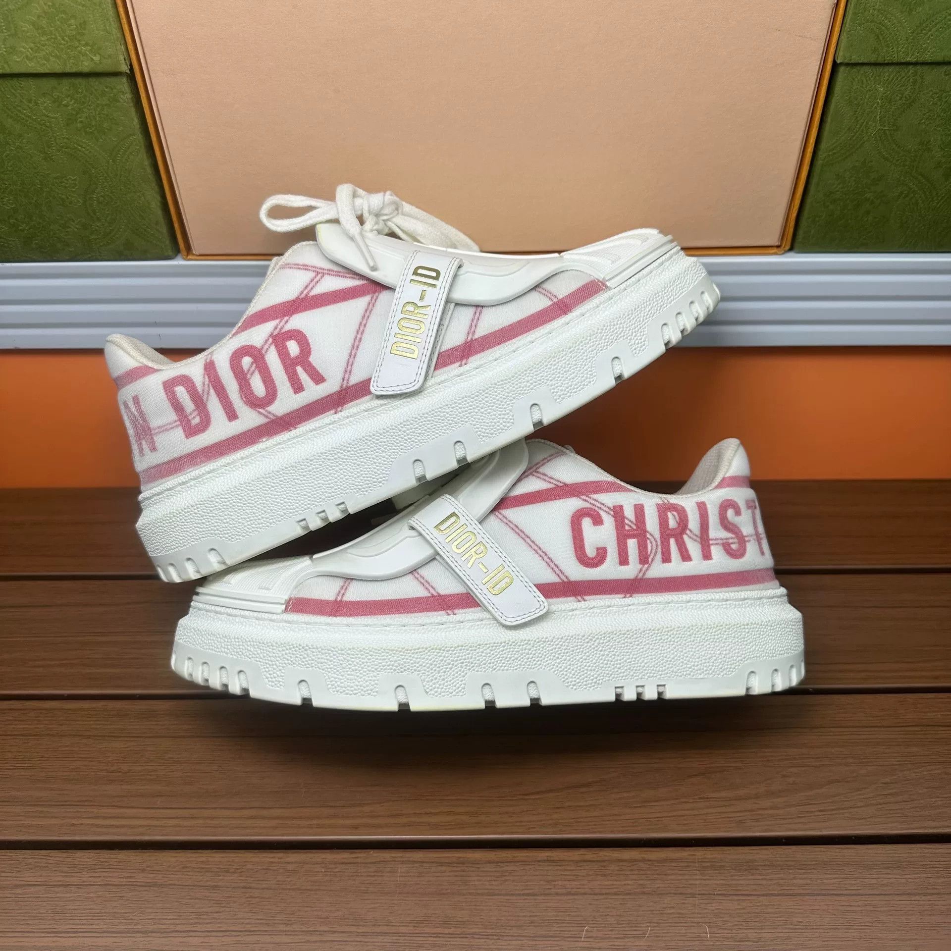 Dior Dior Pink Lowtop Sneakers it_37 Women Size US 7 / IT 37 - 2 Thumbnail