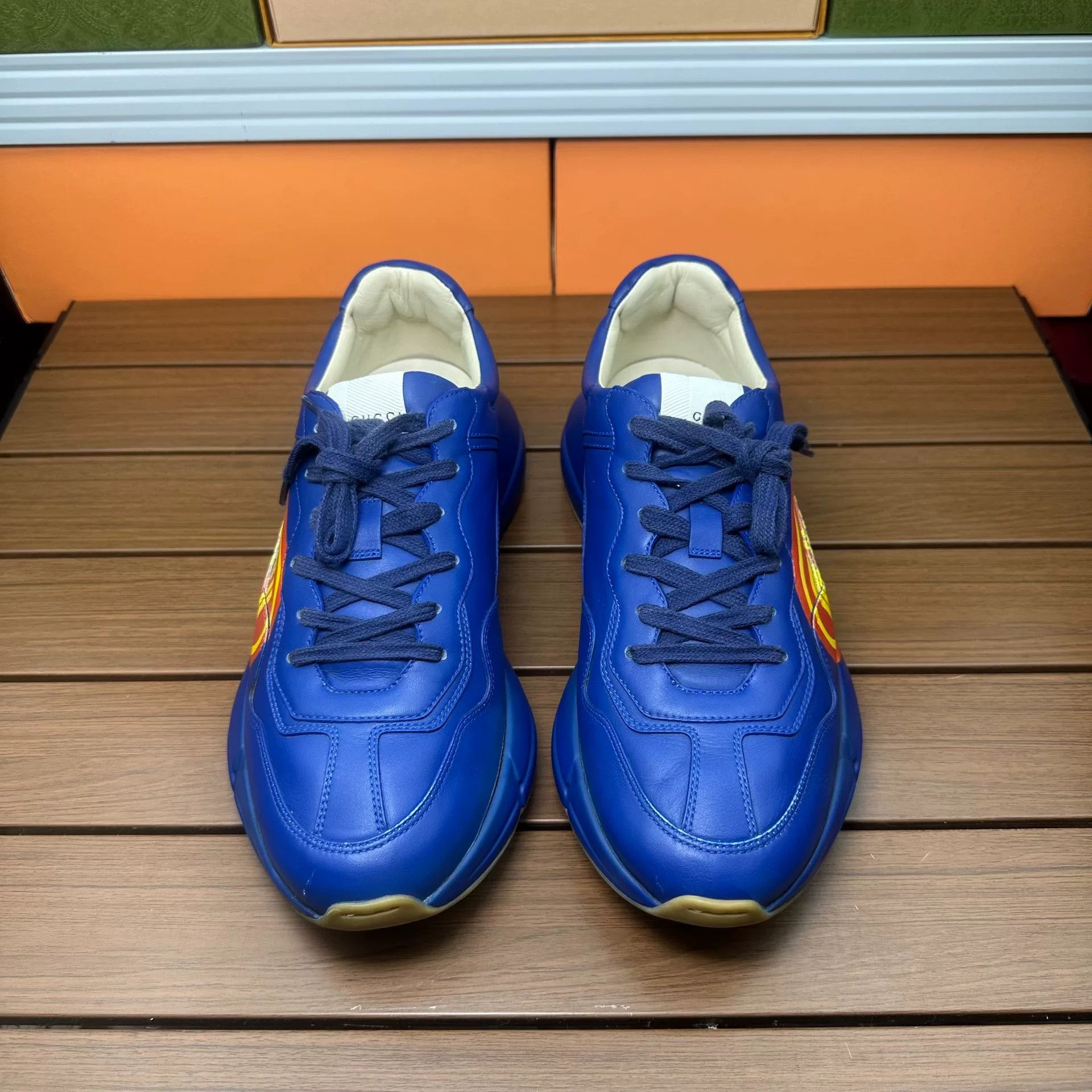 Gucci Gucci Blue Lowtop Sneakers 9 Men Size US 9 / EU 42 - 4 Thumbnail