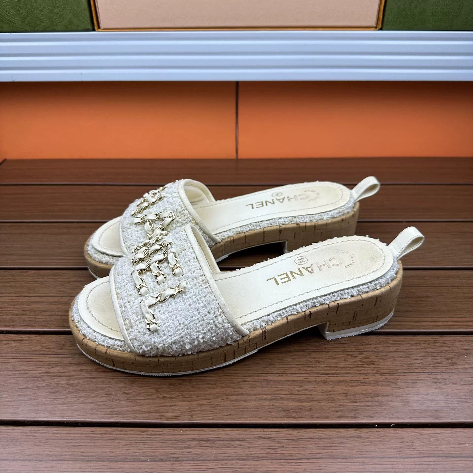 Chanel Chanel Beige Sandals it_36 Women Size US 6 / IT 36 - 2 Thumbnail