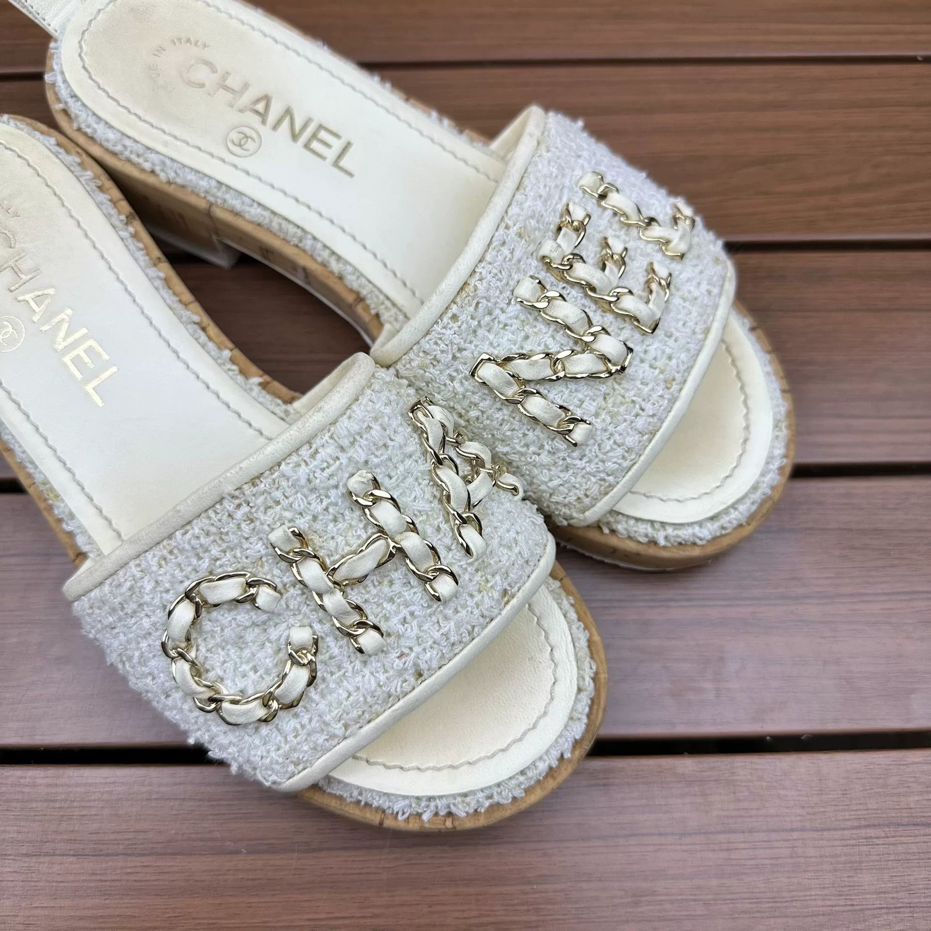 Chanel Chanel Beige Sandals it_36 Women Size US 6 / IT 36 - 3 Thumbnail