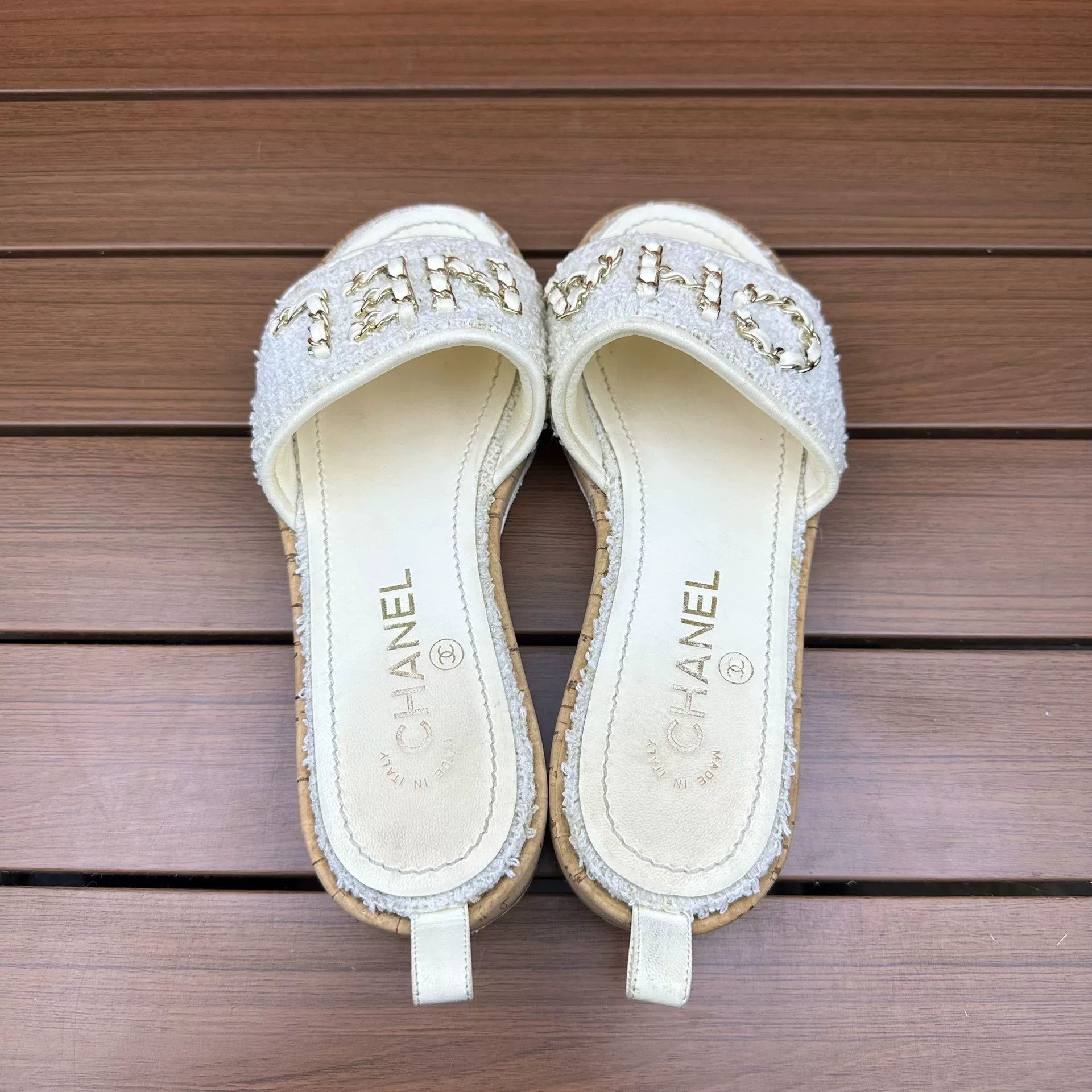Chanel Chanel Beige Sandals it_36 Women Size US 6 / IT 36 - 4 Thumbnail