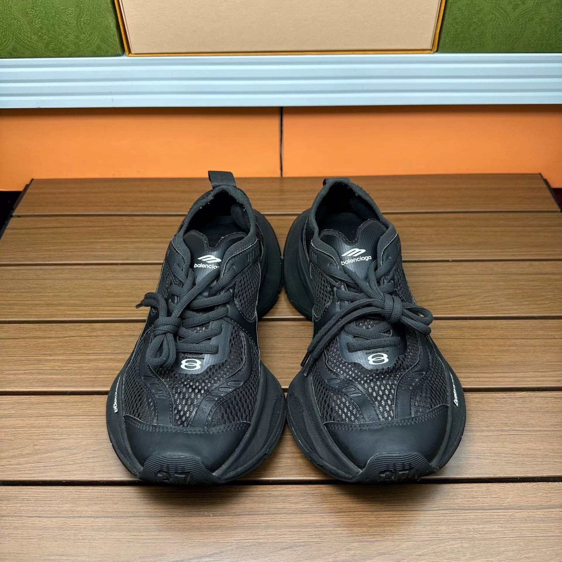 Balenciaga Balenciaga Casual Black Lowtop Sneakers it_37 Women Size US 7 / IT 37 - 4 Thumbnail