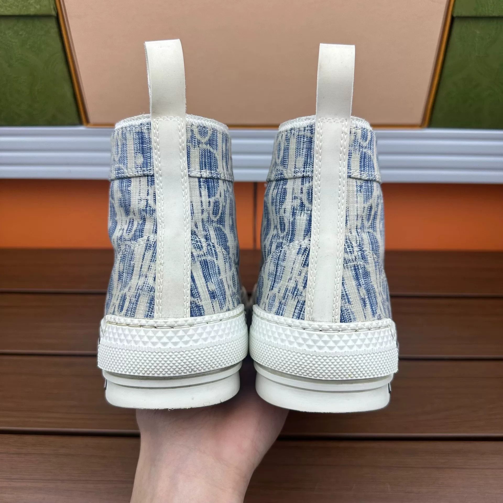 Dior Dior Blue Hitop Sneakers it_37 Women Size US 7 / IT 37 - 5 Thumbnail