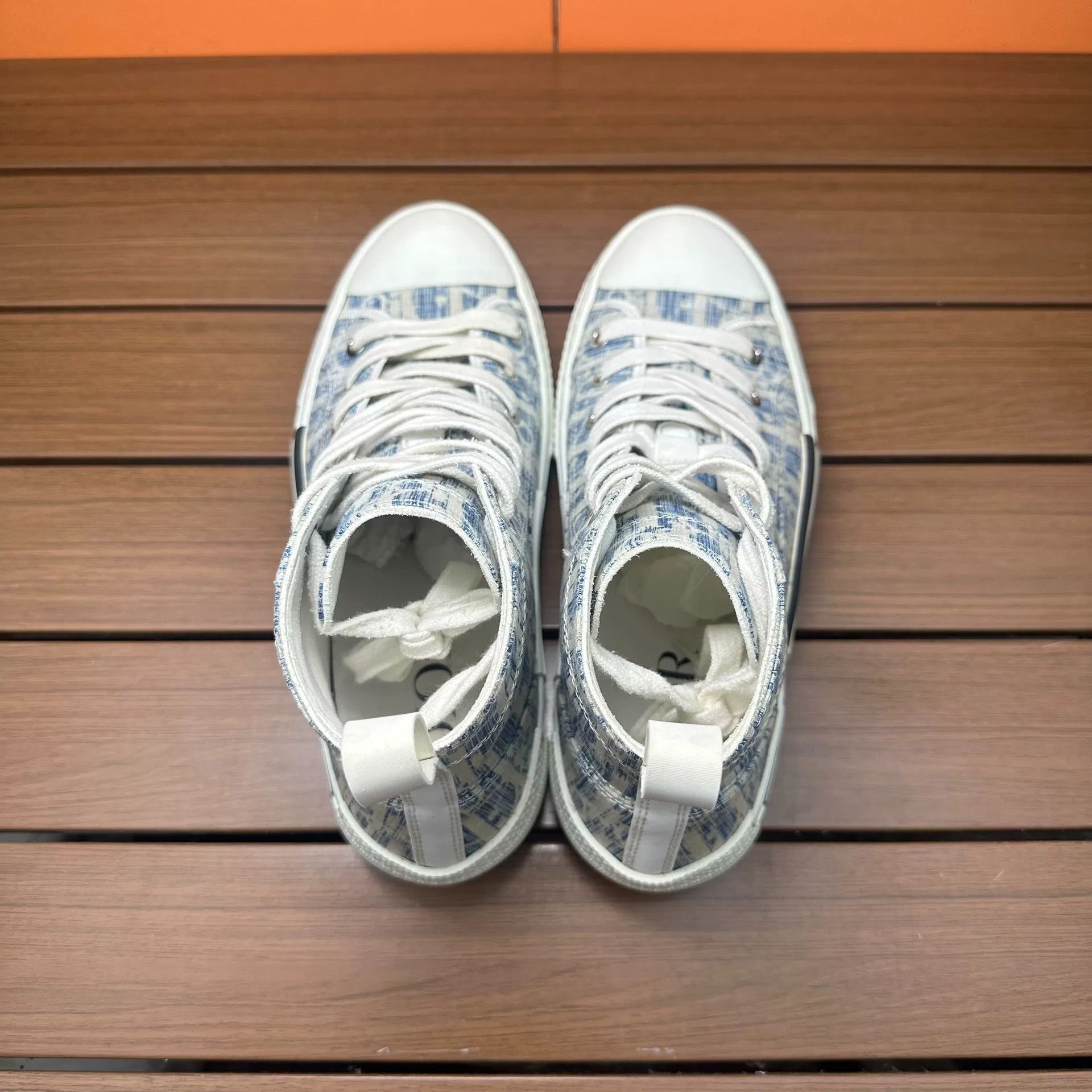 Dior Dior Blue Hitop Sneakers it_37 Women Size US 7 / IT 37 - 6 Thumbnail