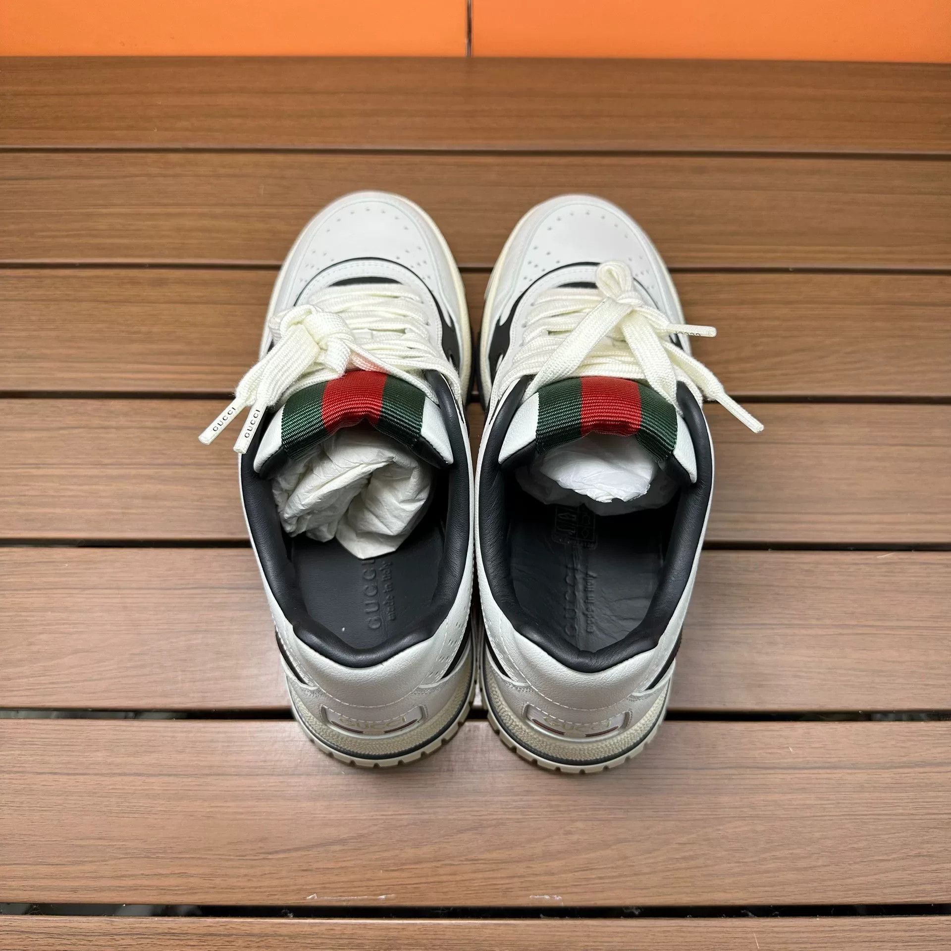 Gucci Gucci Leather Black Lowtop Sneakers 10 Men Size US 10 / EU 43 - 6 Thumbnail