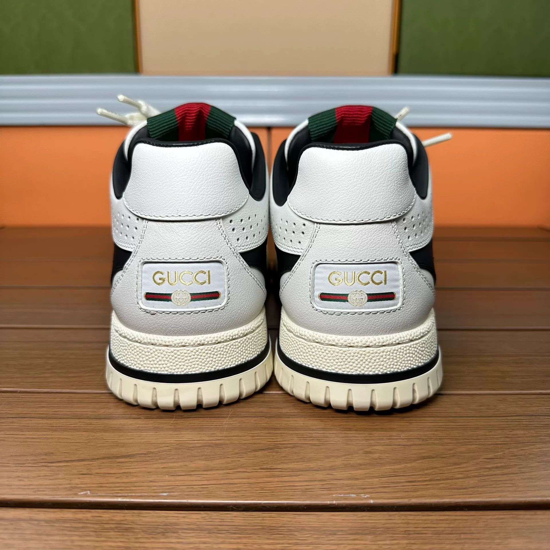 Gucci Gucci Leather Black Lowtop Sneakers 10 Men Size US 10 / EU 43 - 5 Thumbnail