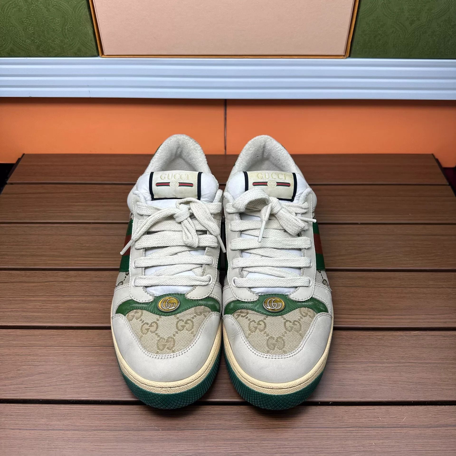Gucci Gucci Green Lowtop Sneakers 8 Men Size US 8 / EU 41 - 4 Thumbnail