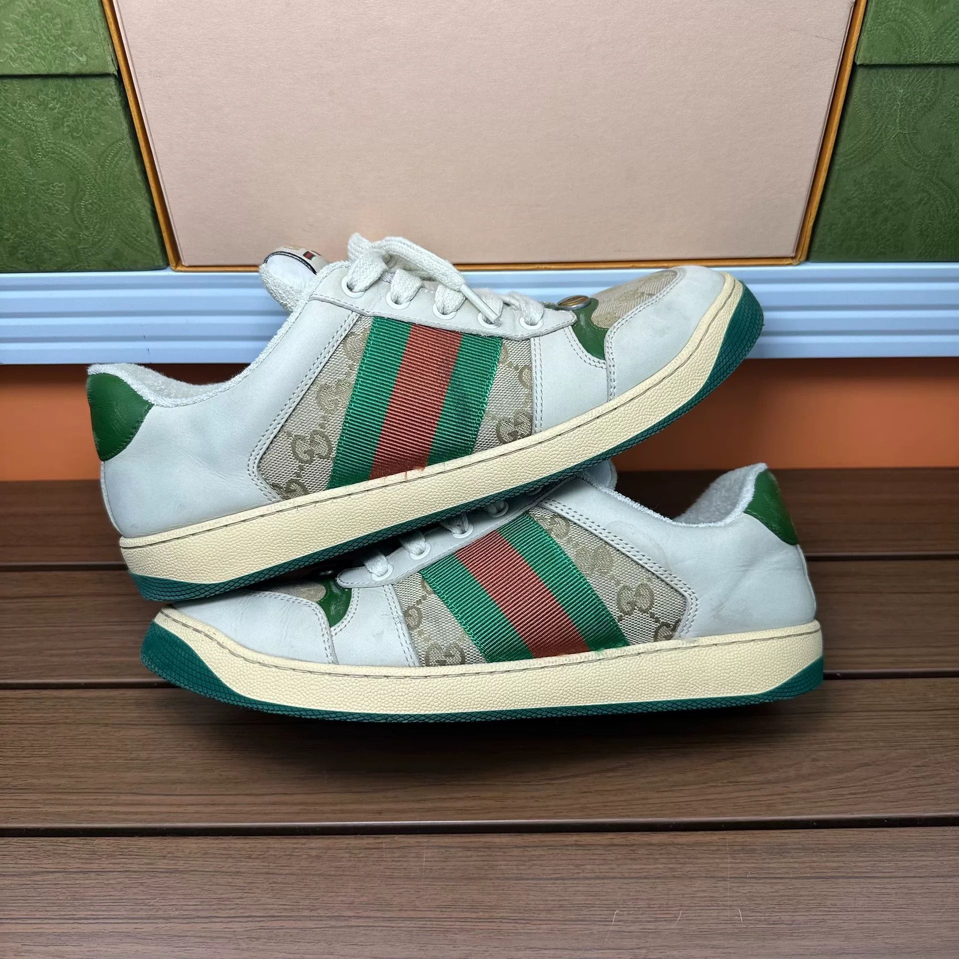 Gucci Gucci Green Lowtop Sneakers 8 Men Size US 8 / EU 41 - 2 Thumbnail