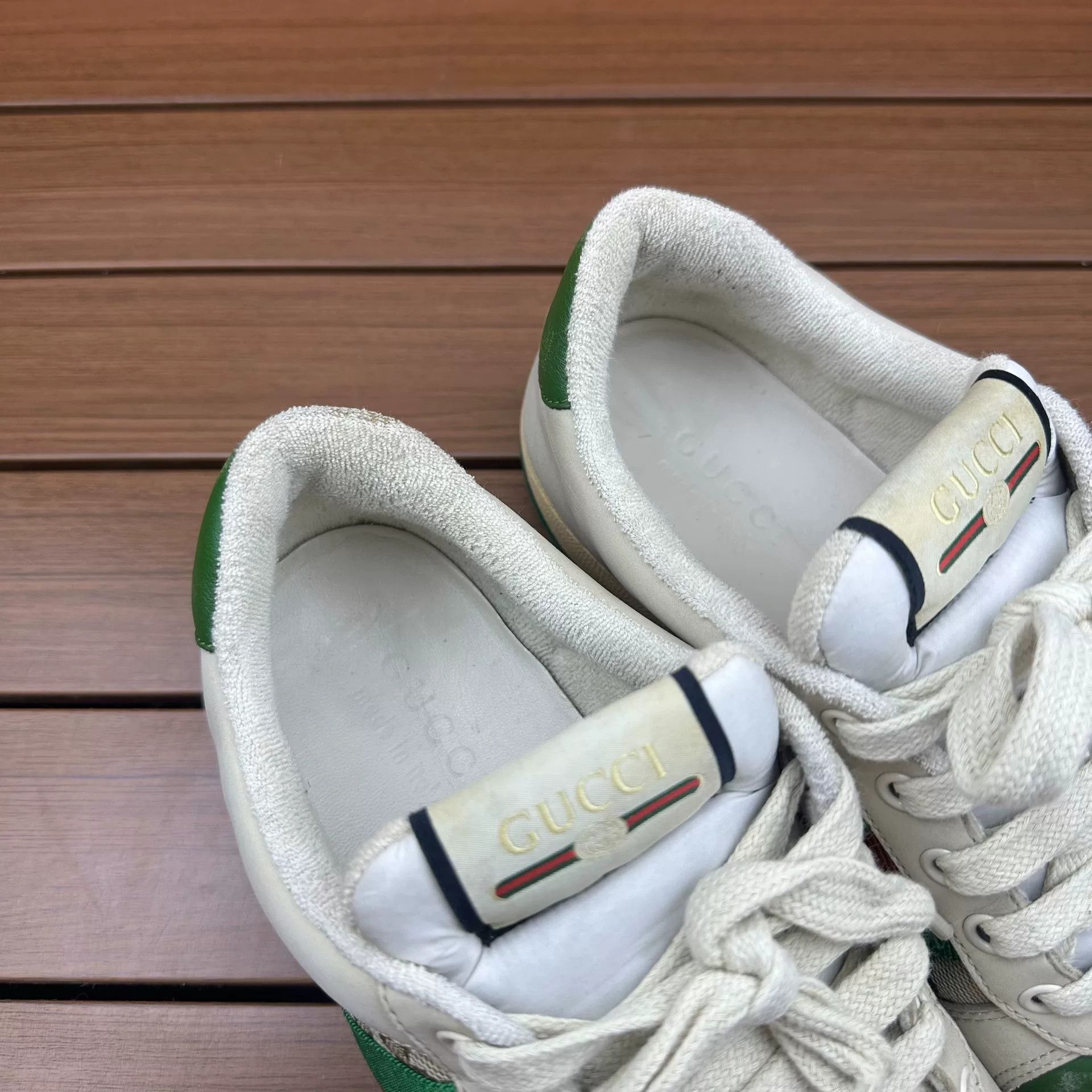 Gucci Gucci Green Lowtop Sneakers 8 Men Size US 8 / EU 41 - 7 Thumbnail