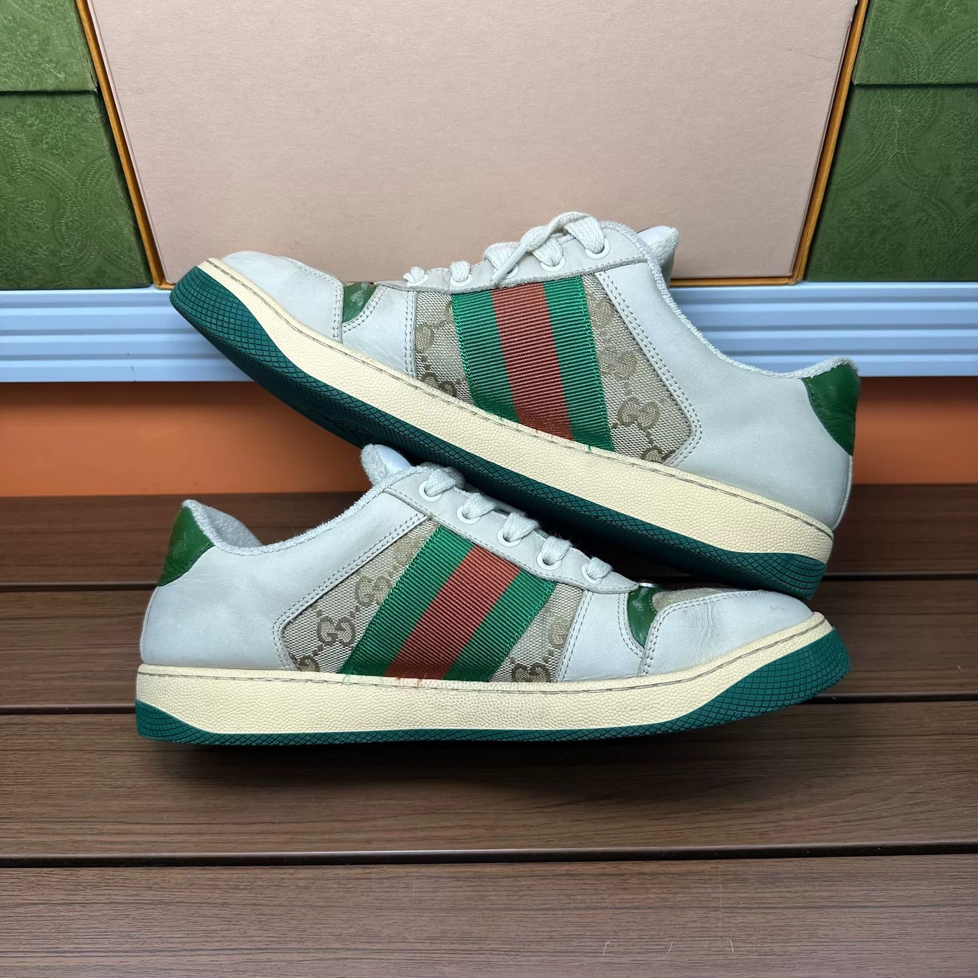 Gucci Gucci Green Lowtop Sneakers 8 Men Size US 8 / EU 41 - 3 Thumbnail