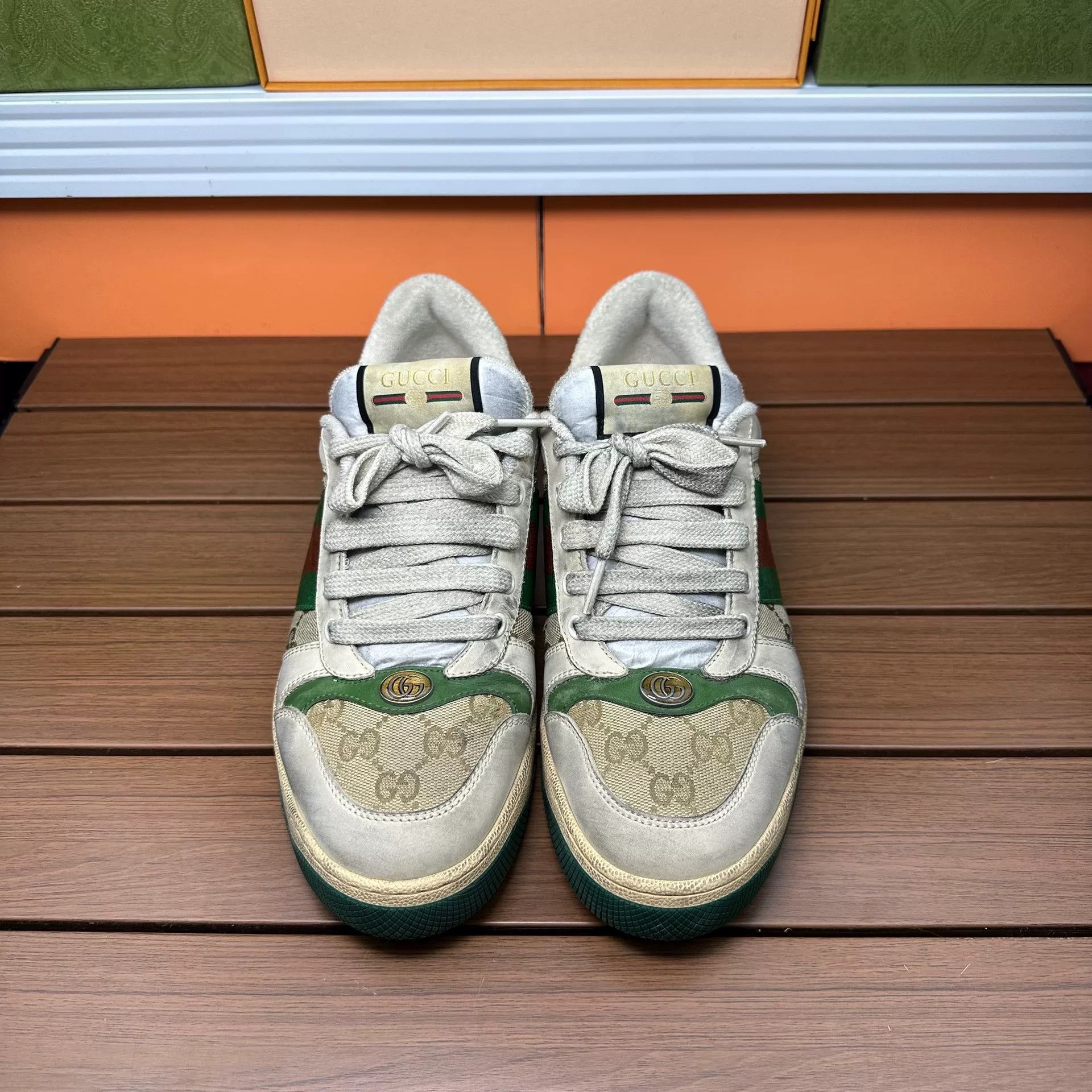 Gucci Gucci Green Lowtop Sneakers 8 Men Size US 8 / EU 41 - 4 Thumbnail