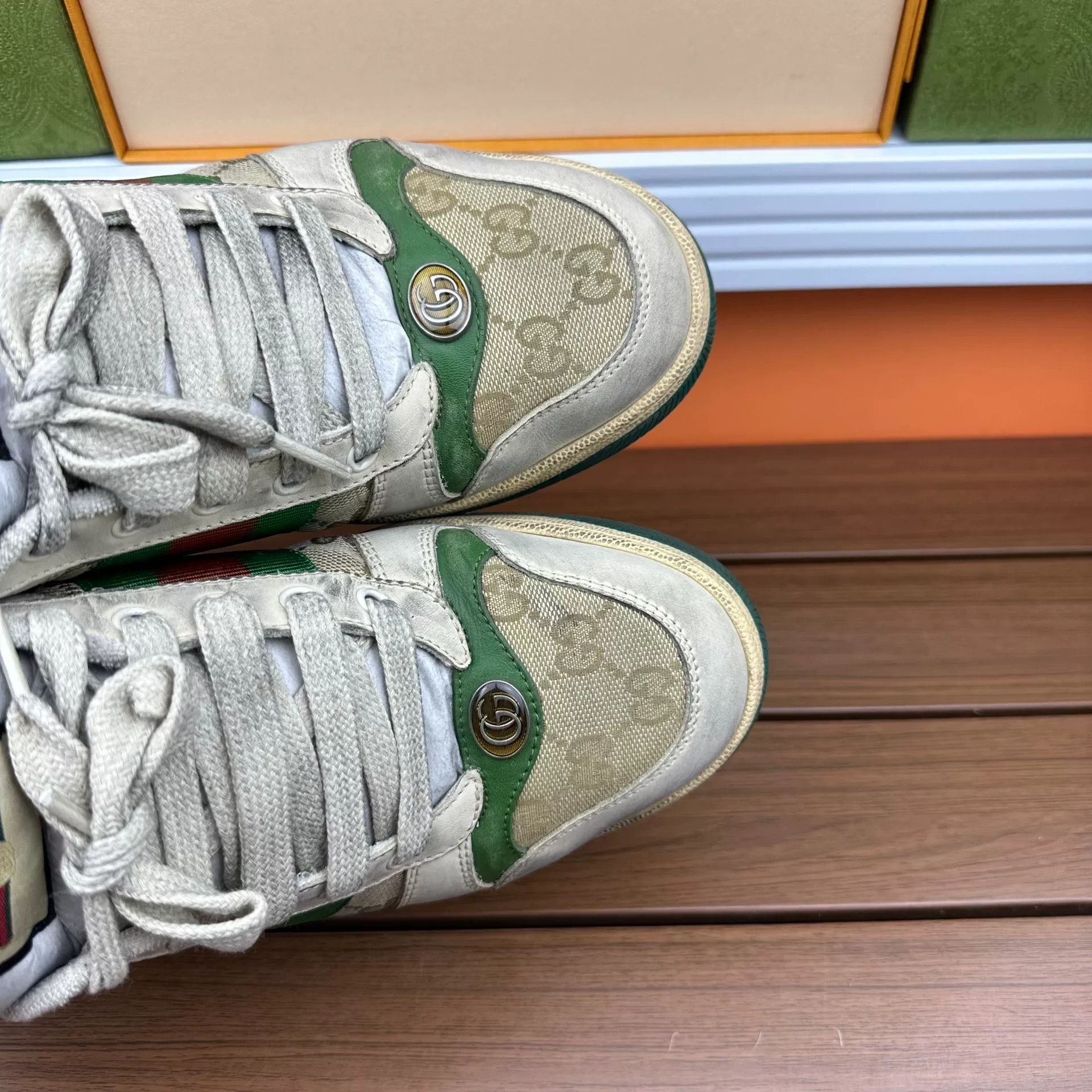 Gucci Gucci Green Lowtop Sneakers 8 Men Size US 8 / EU 41 - 6 Thumbnail