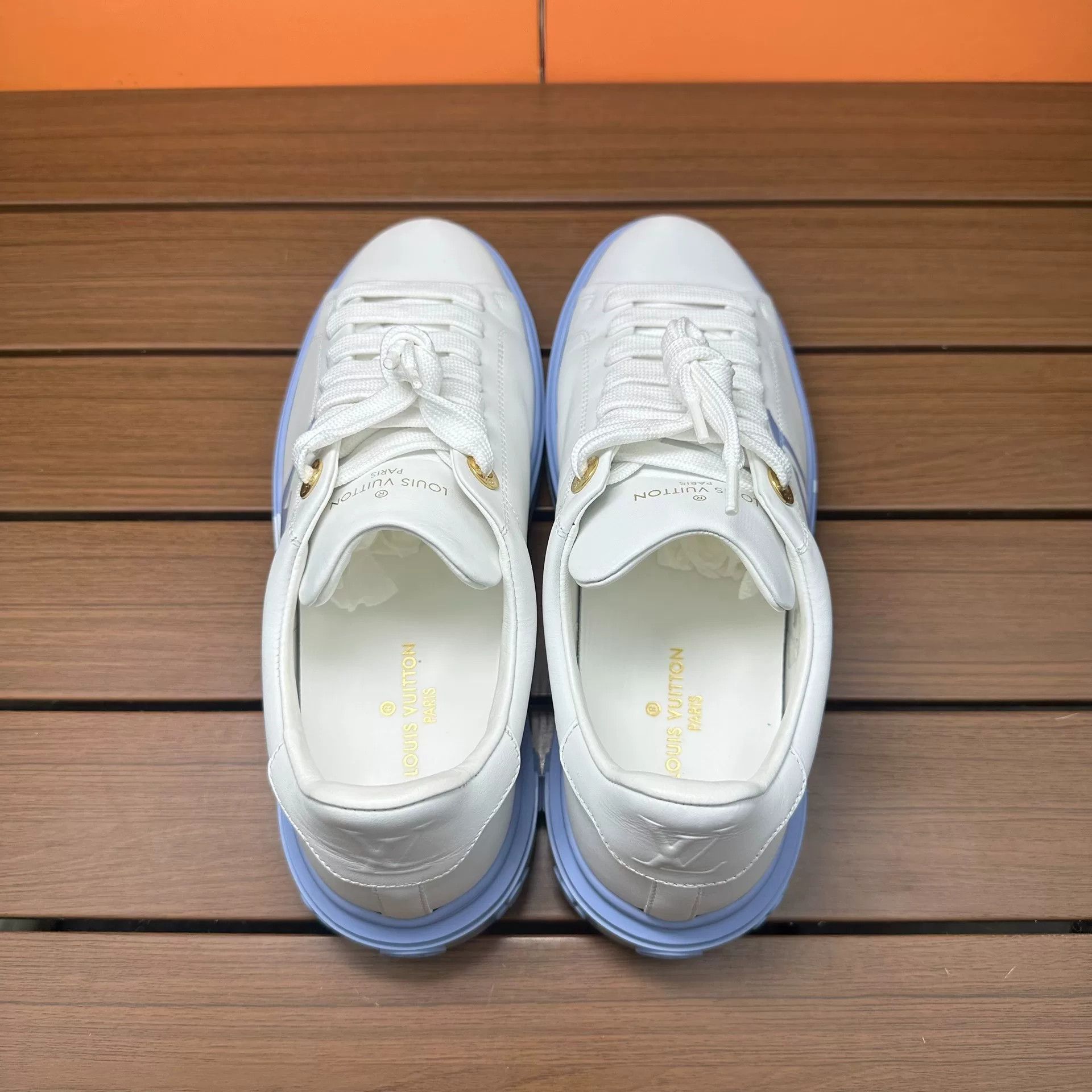 Louis Vuitton Louis Vuitton Blue Lowtop Sneakers it_37 Women Size US 7 / IT 37 - 6 Thumbnail