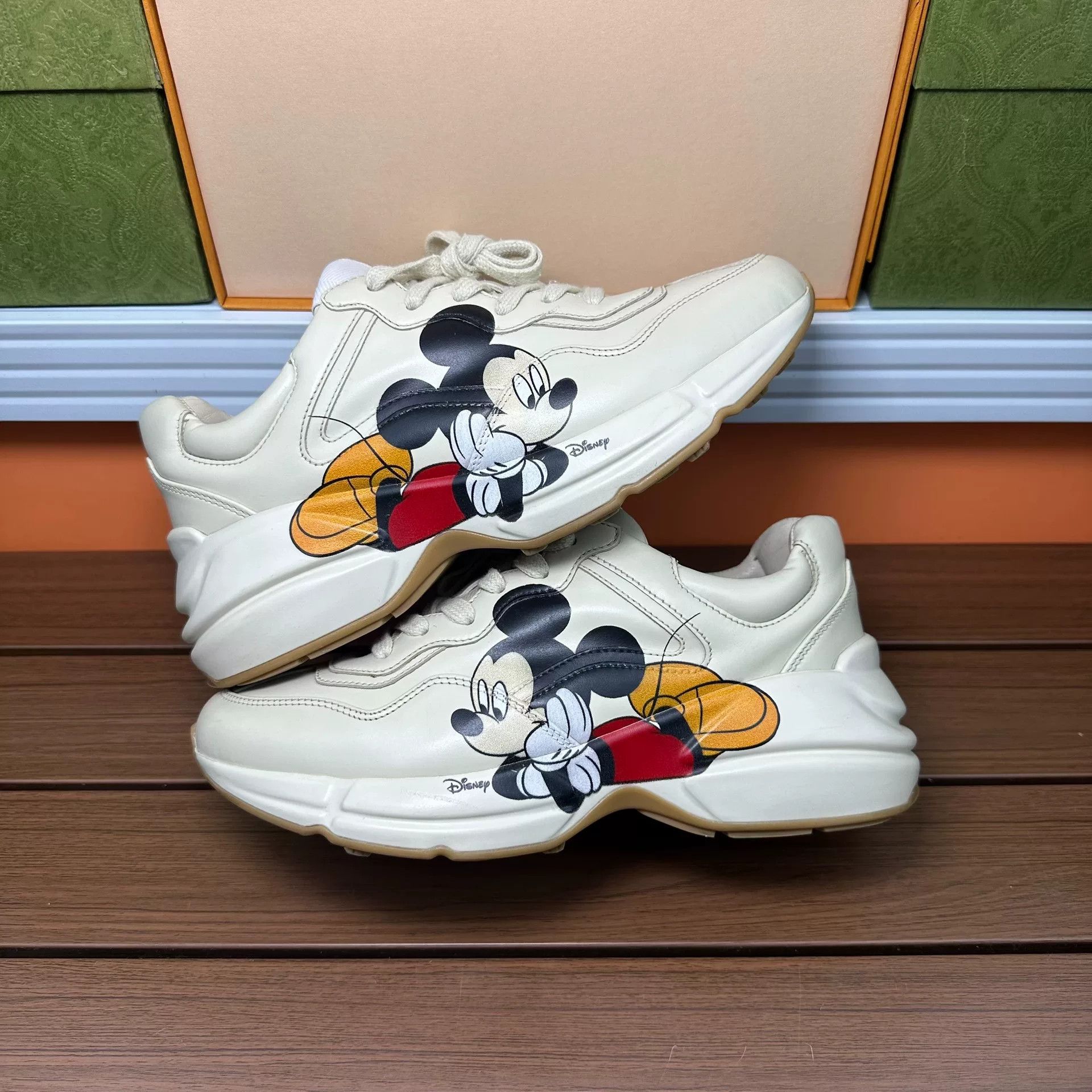 Gucci Gucci Collab Printed Lowtop Sneakers it_37-5 Women Size US 7.5 / IT 37.5 - 2 Thumbnail