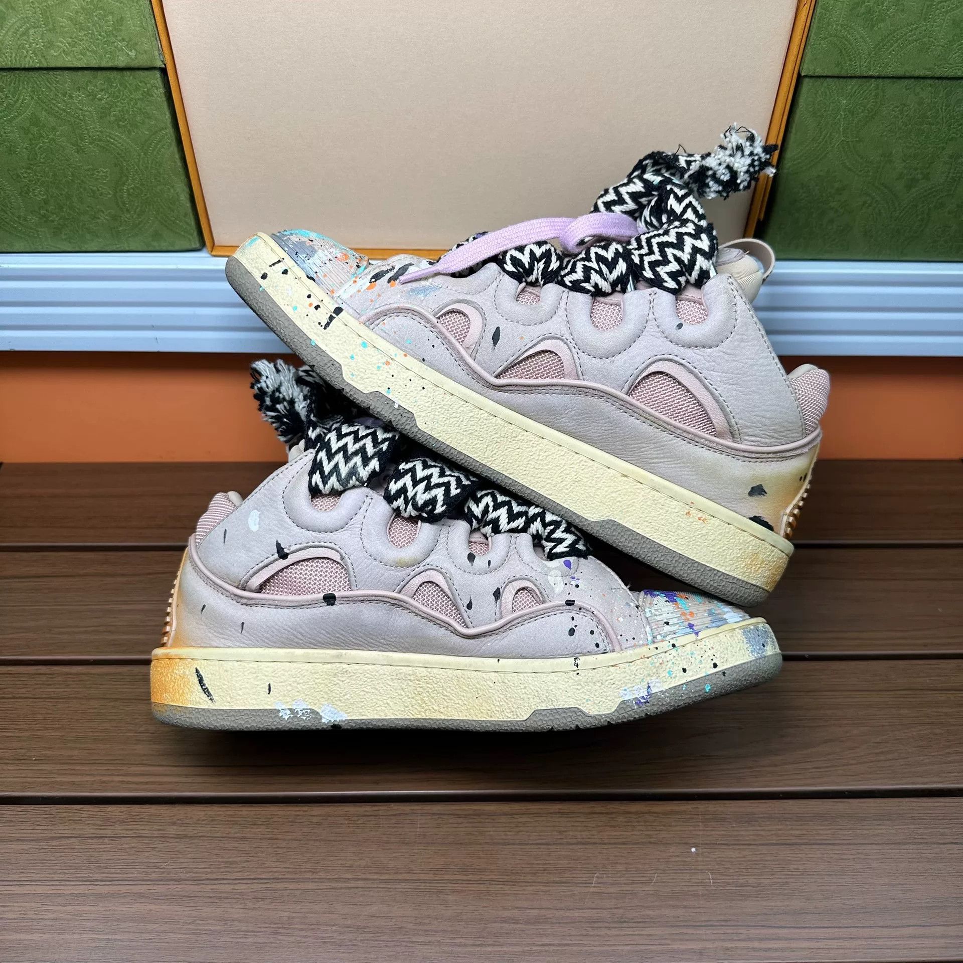 Lanvin Lanvin Collab Lowtop Sneakers it_37 Women Size US 7 / IT 37 - 3 Thumbnail