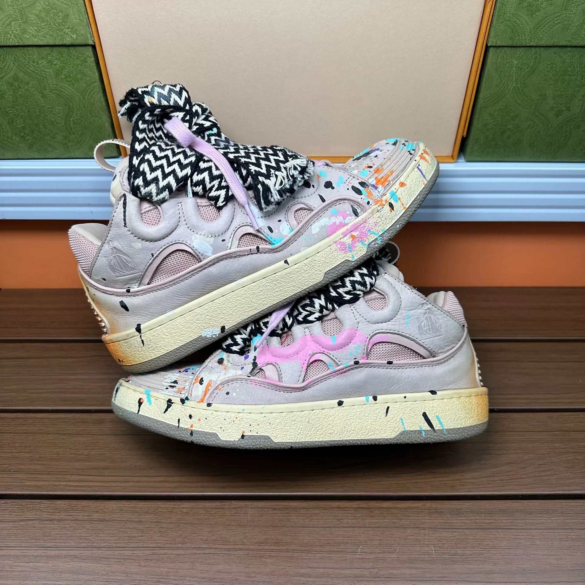 Lanvin Lanvin Collab Lowtop Sneakers it_37 Women Size US 7 / IT 37 - 2 Thumbnail