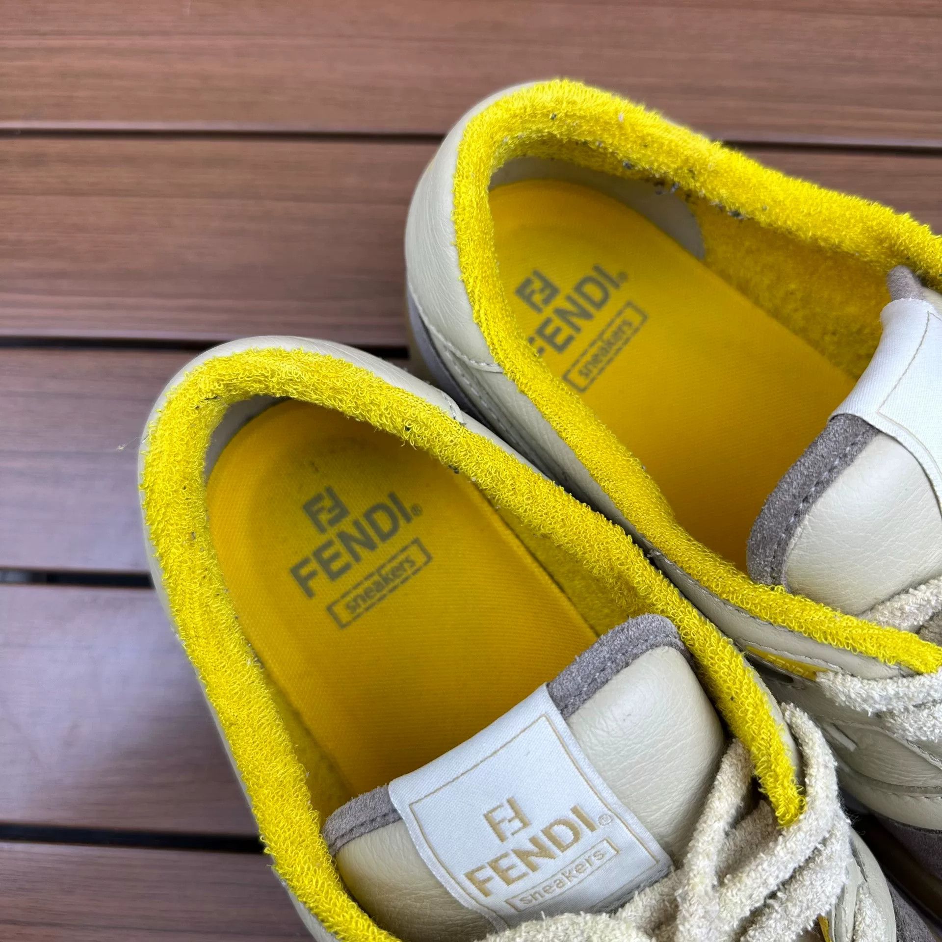 Fendi Fendi Beige Lowtop Sneakers 10 Men Size US 10 / EU 43 - 7 Thumbnail