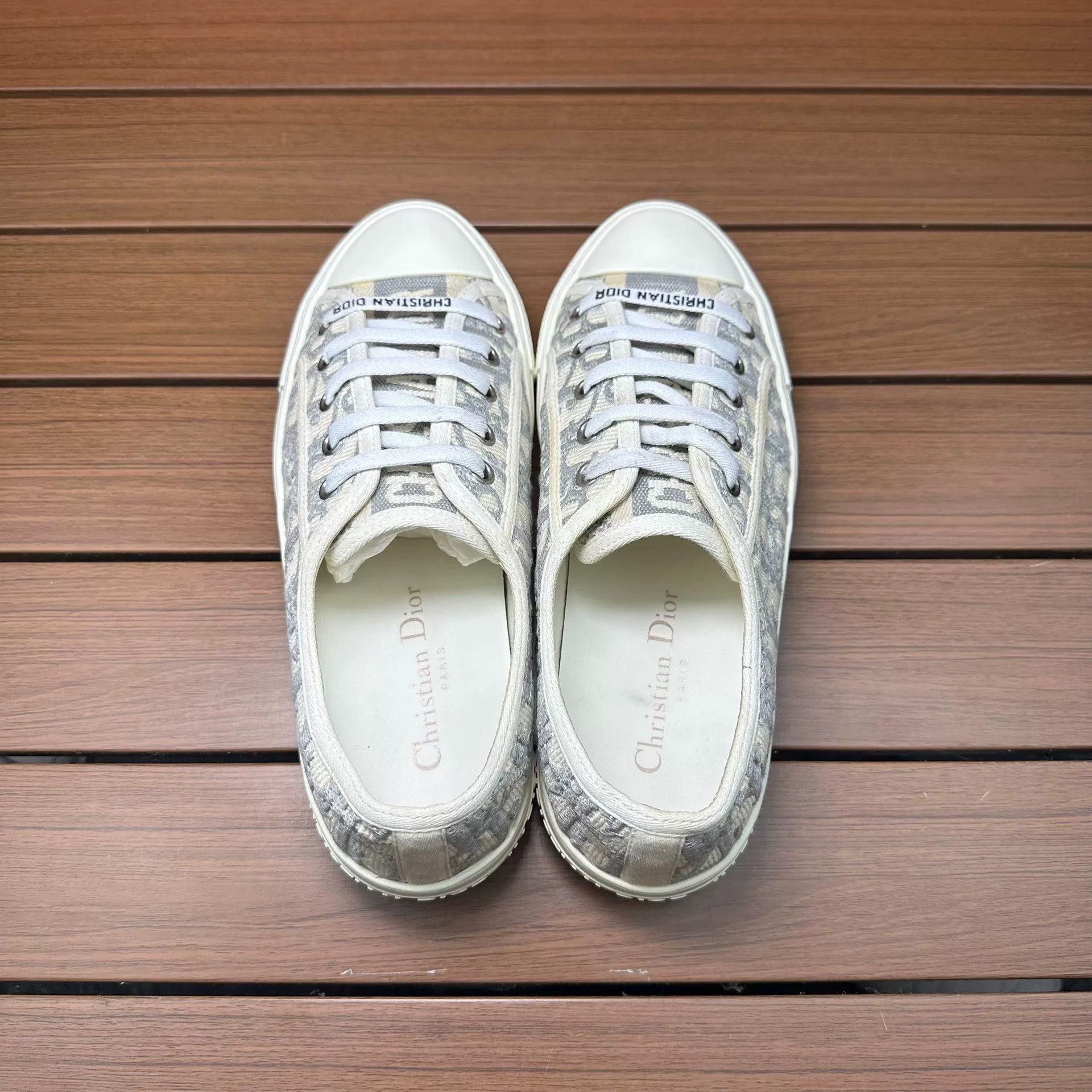 Dior Dior Gray Lowtop Sneakers it_36 Women Size US 6 / IT 36 - 6 Thumbnail
