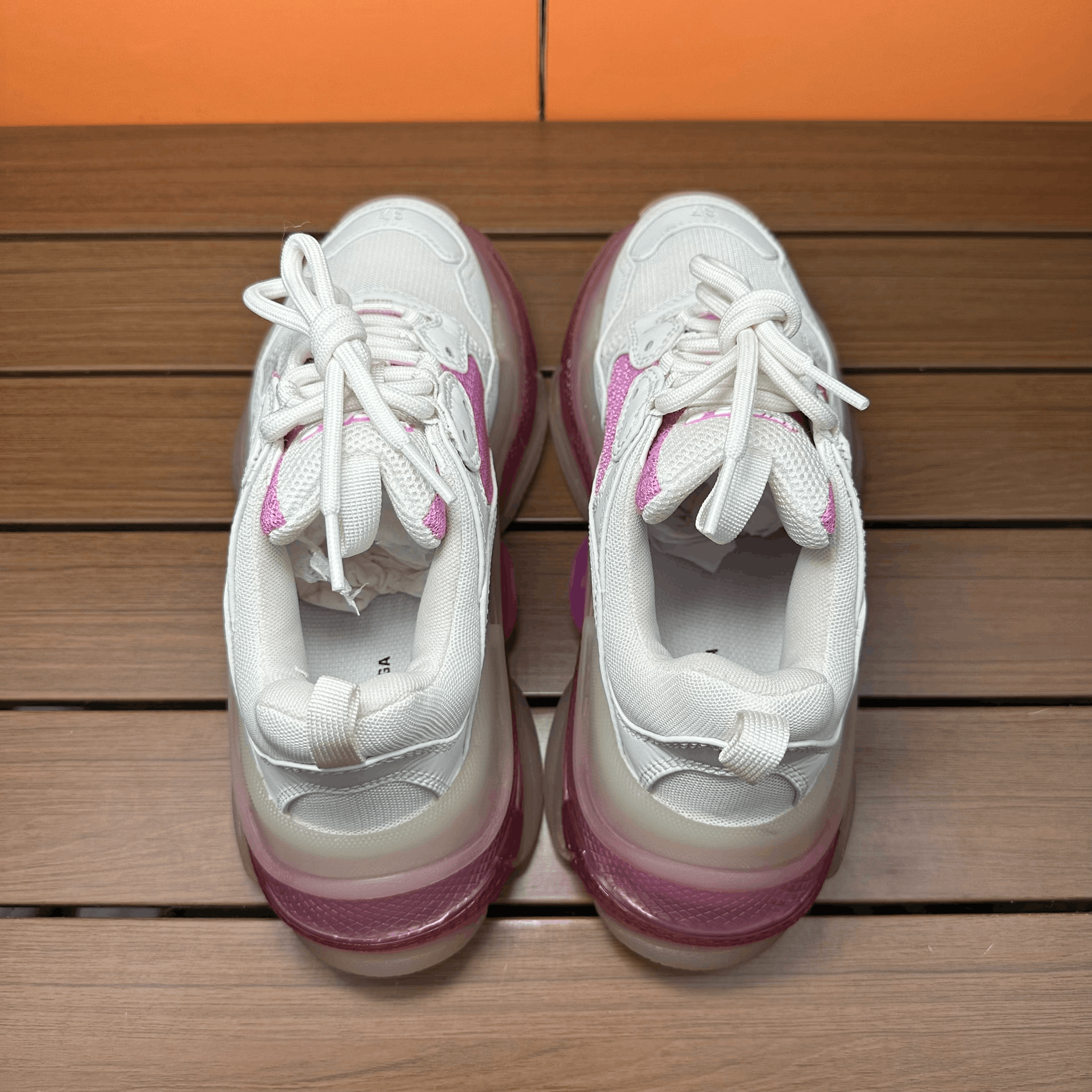 Balenciaga Balenciaga Pink Lowtop Sneakers it_37 Women Size US 7 / IT 37 - 6 Thumbnail