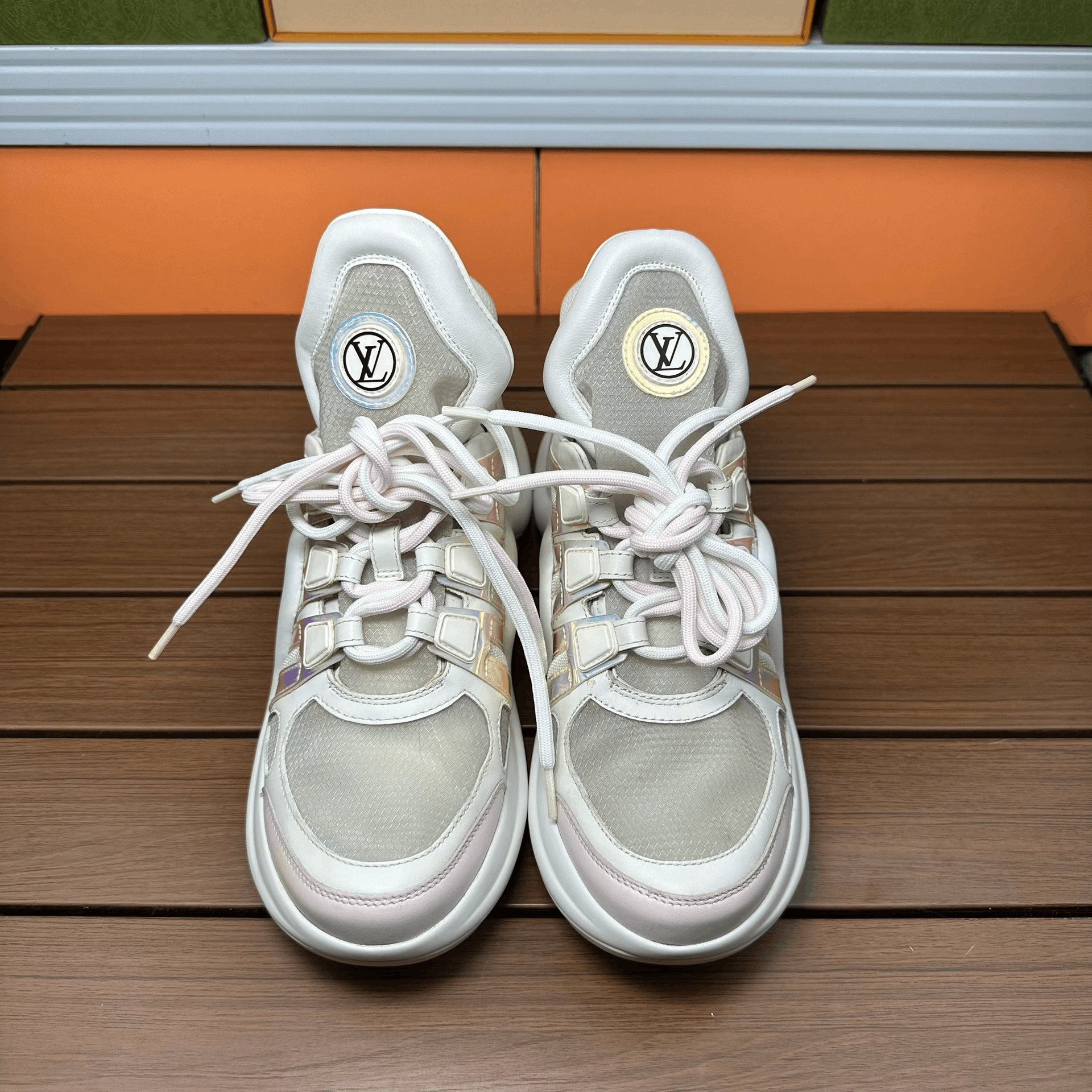 Louis Vuitton Louis Vuitton Pink Lowtop Sneakers it_36-5 Women Size US 6.5 / IT 36.5 - 4 Thumbnail