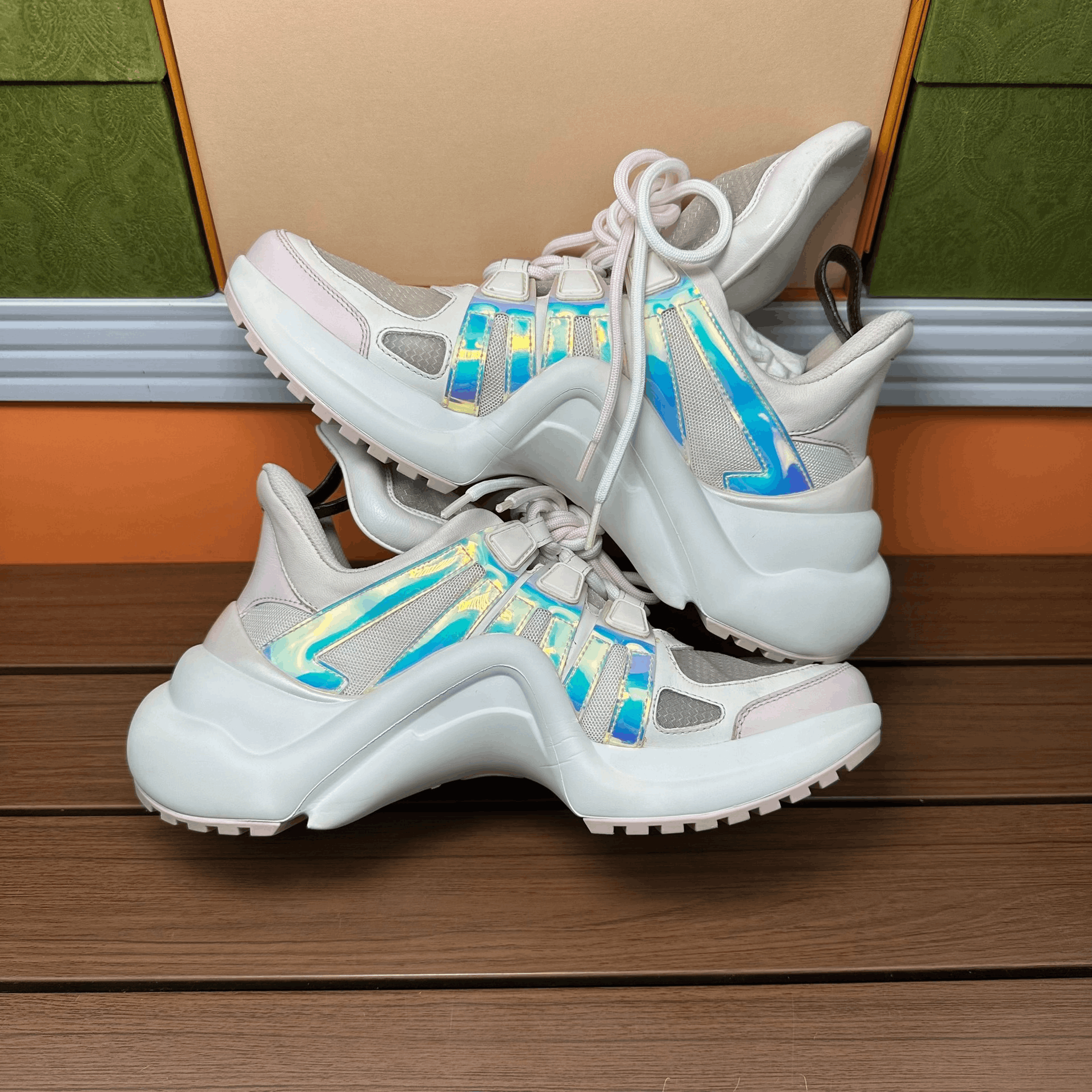 Louis Vuitton Louis Vuitton Pink Lowtop Sneakers it_36-5 Women Size US 6.5 / IT 36.5 - 3 Thumbnail