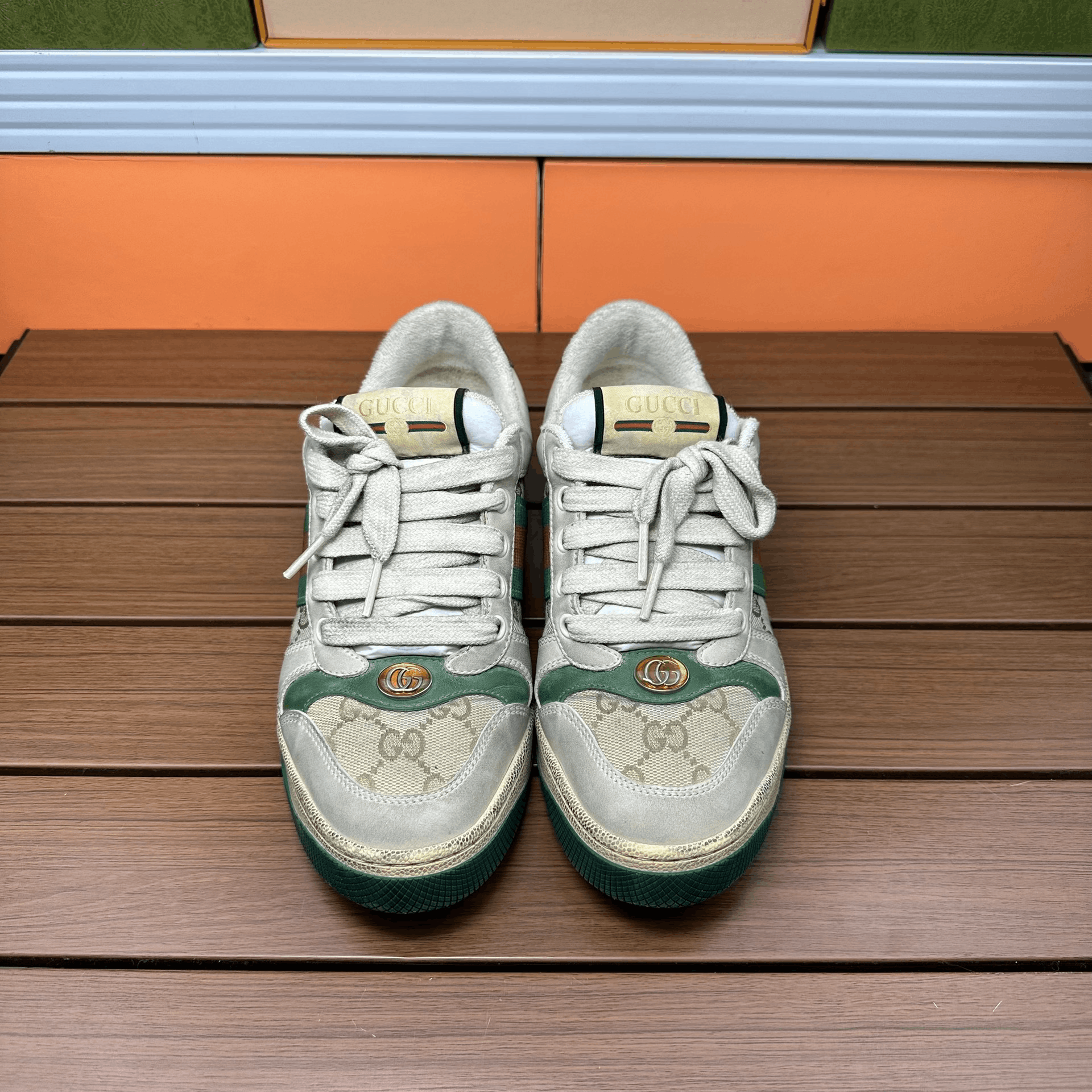 Gucci Gucci Green Lowtop Sneakers it_36-5 Women Size US 6.5 / IT 36.5 - 4 Thumbnail