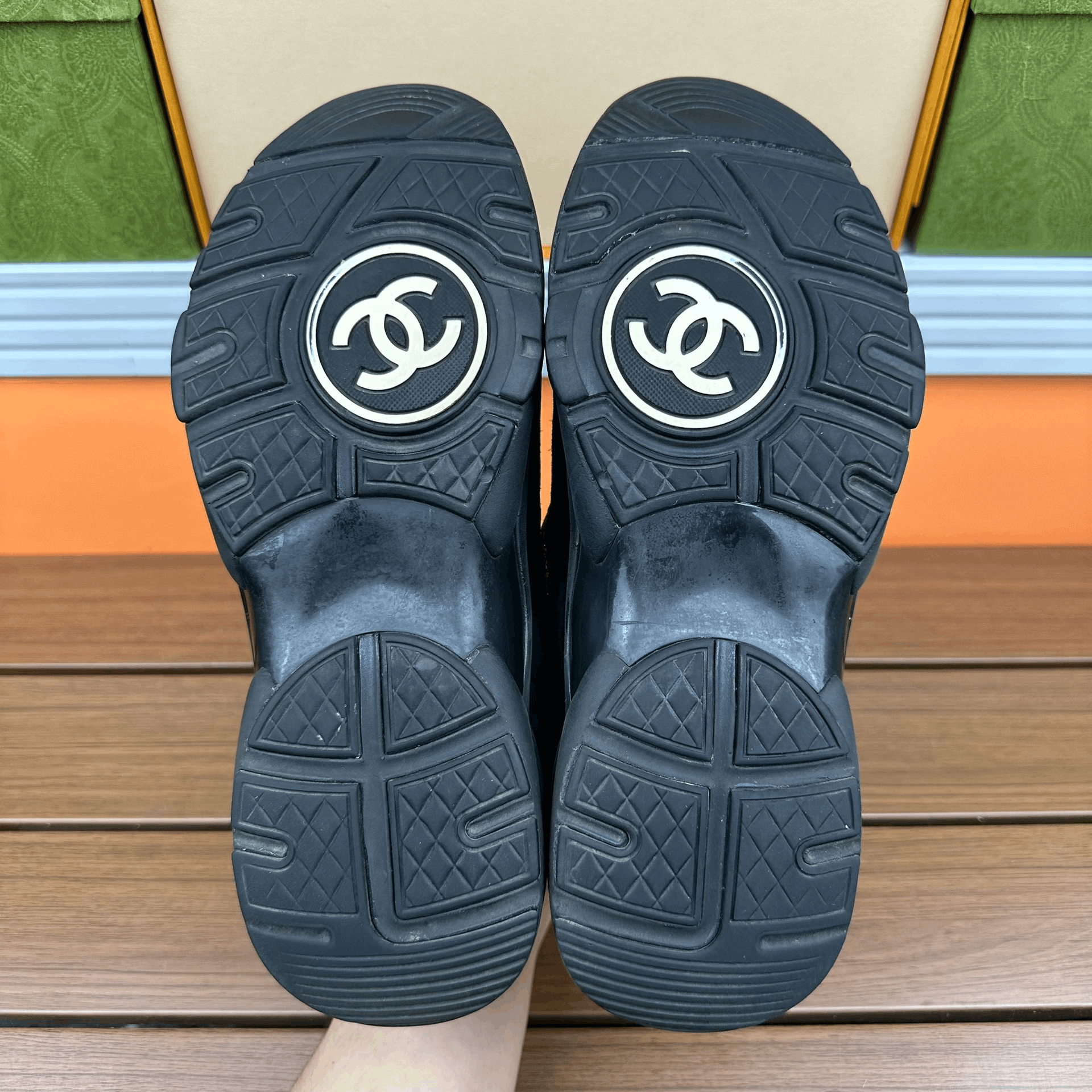 Chanel Chanel Casual Black Lowtop Sneakers it_36 Women Size US 6 / IT 36 - 8 Thumbnail