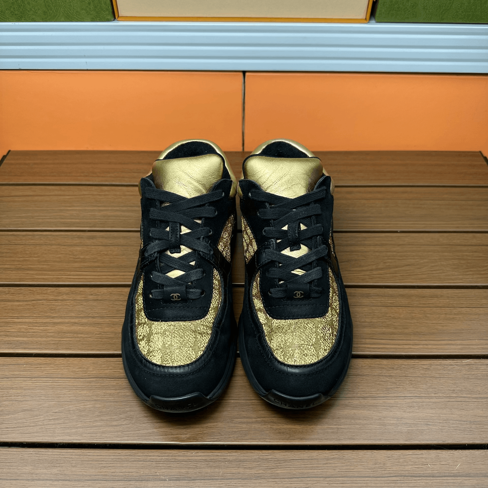 Chanel Chanel Casual Black Lowtop Sneakers it_36 Women Size US 6 / IT 36 - 4 Thumbnail