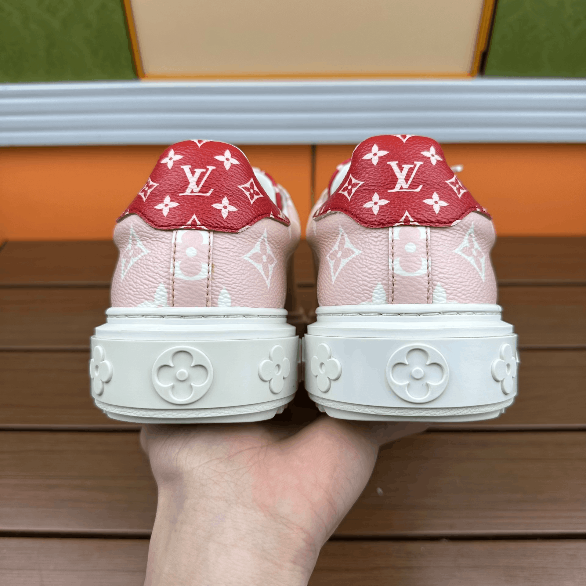 Louis Vuitton Louis Vuitton Casual Pink Lowtop Sneakers it_38 Women Size US 8 / IT 38 - 5 Thumbnail