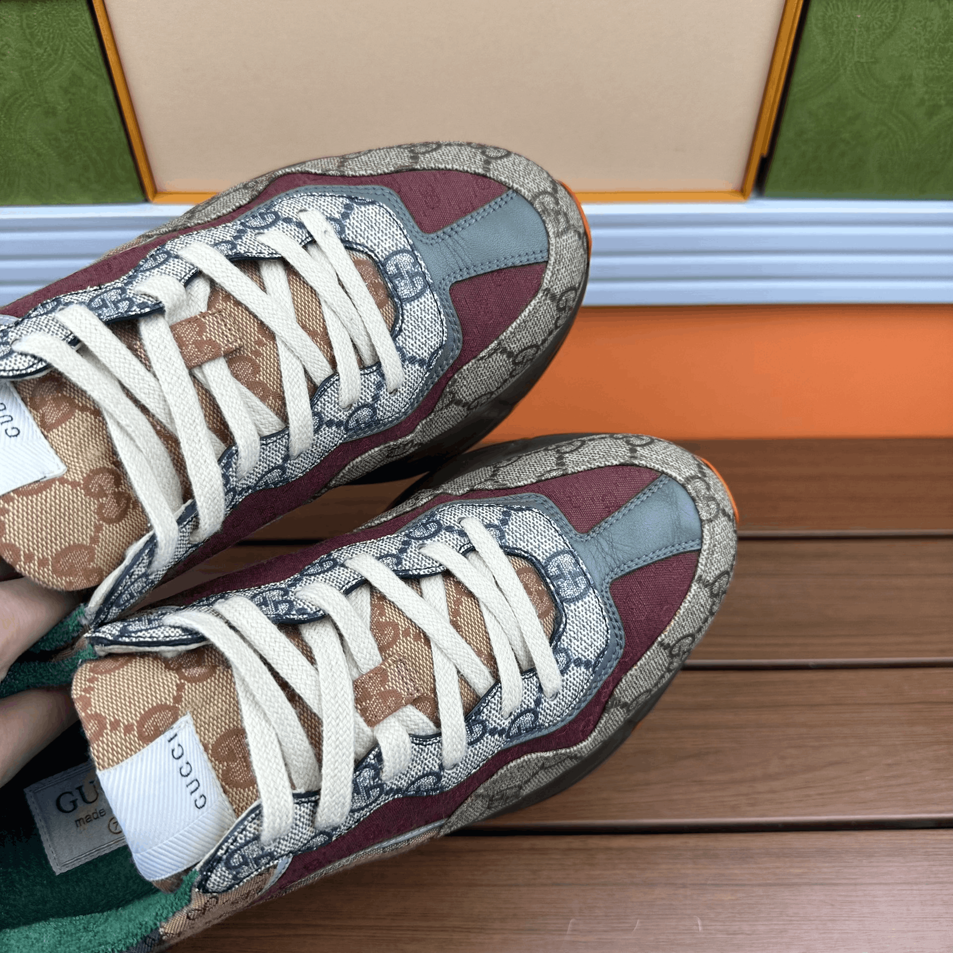 Gucci Gucci Brown Lowtop Sneakers 8 Men Size US 8 / EU 41 - 7 Thumbnail