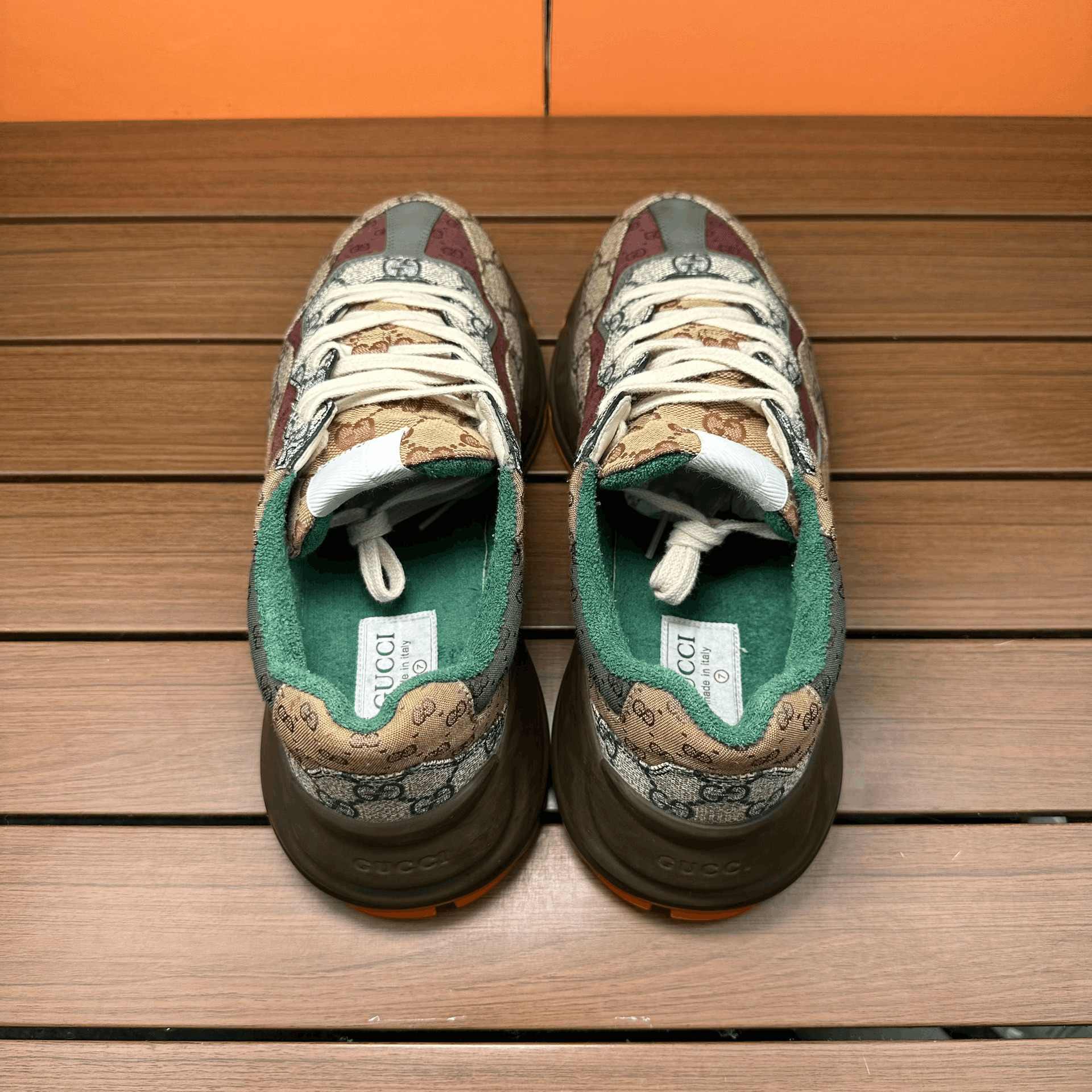 Gucci Gucci Brown Lowtop Sneakers 8 Men Size US 8 / EU 41 - 5 Thumbnail