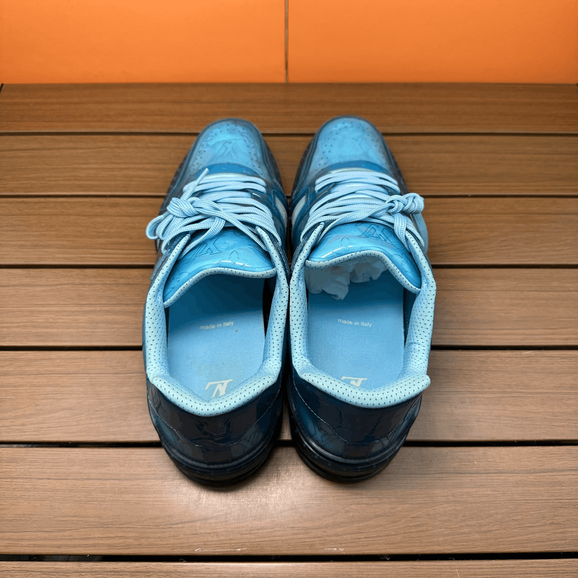 Louis Vuitton Louis Vuitton Training Blue Lowtop Sneakers 10 Men Size US 10 / EU 43 - 6 Thumbnail