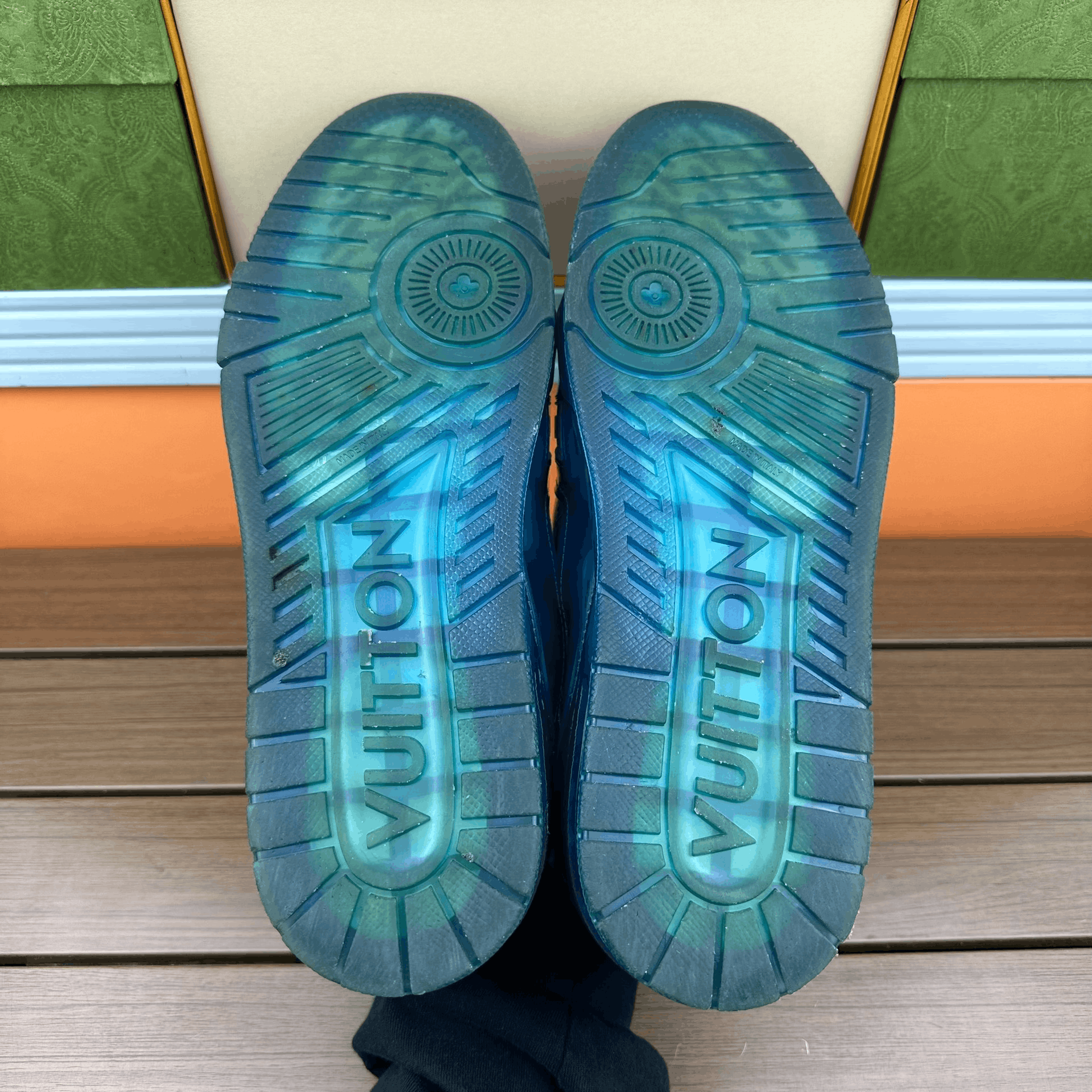 Louis Vuitton Louis Vuitton Training Blue Lowtop Sneakers 10 Men Size US 10 / EU 43 - 7 Thumbnail