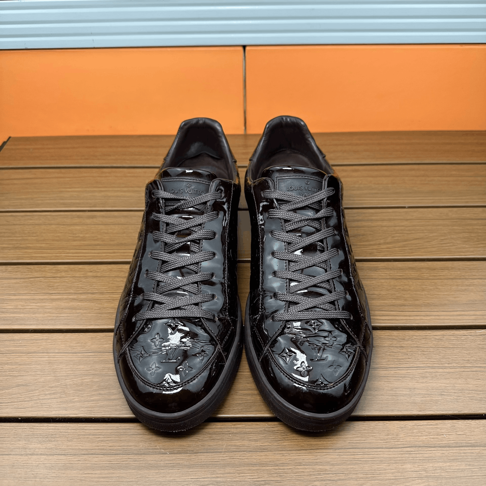 Louis Vuitton Louis Vuitton Patent Red Lowtop Sneakers 5.5 Men Size US 5.5 / EU 38 - 2 Thumbnail