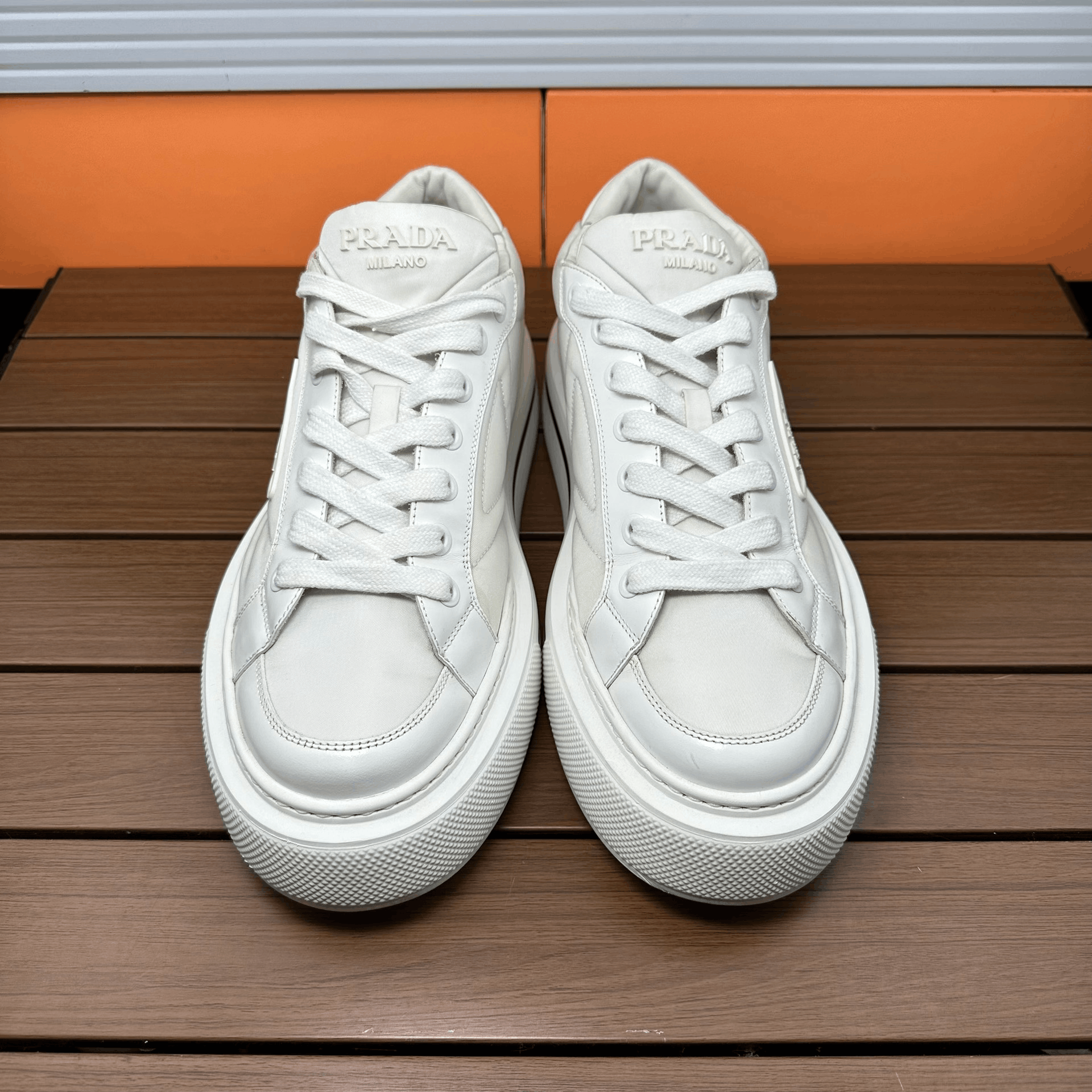 Prada Prada Casual White Lowtop Sneakers 10 Men Size US 10 / EU 43 - 4 Thumbnail