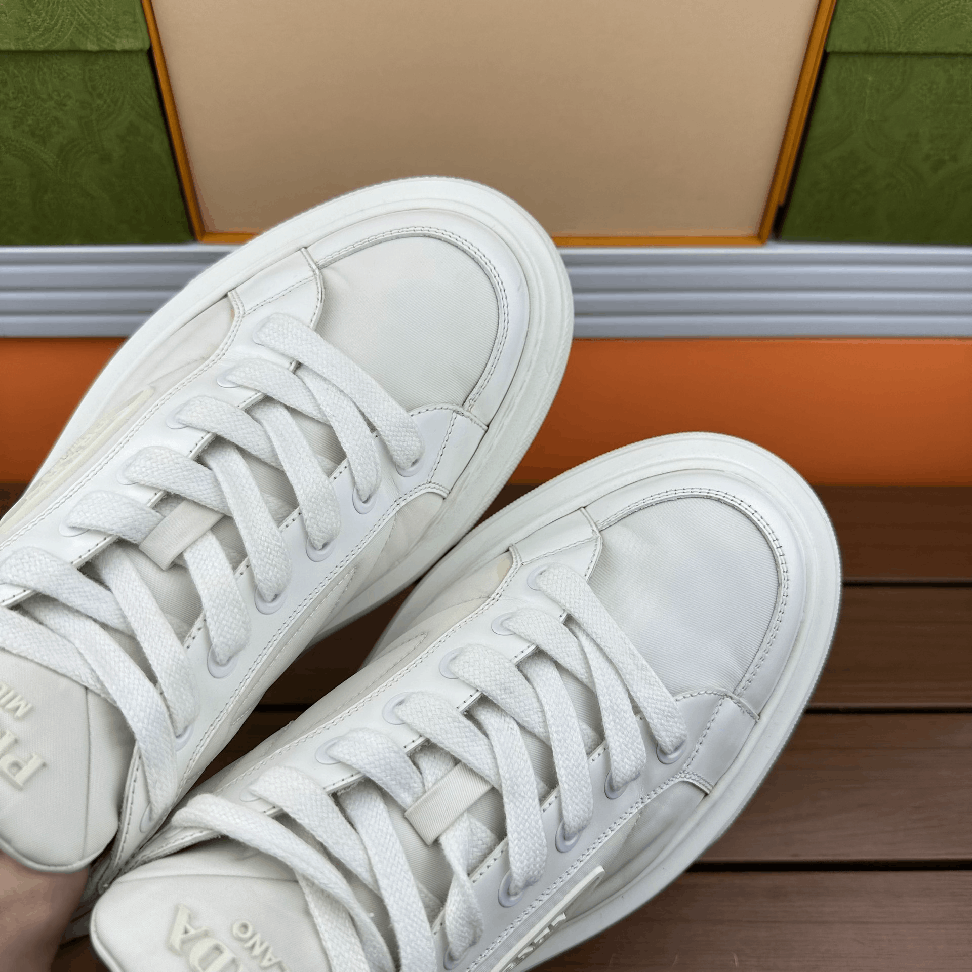 Prada Prada Casual White Lowtop Sneakers 10 Men Size US 10 / EU 43 - 8 Thumbnail