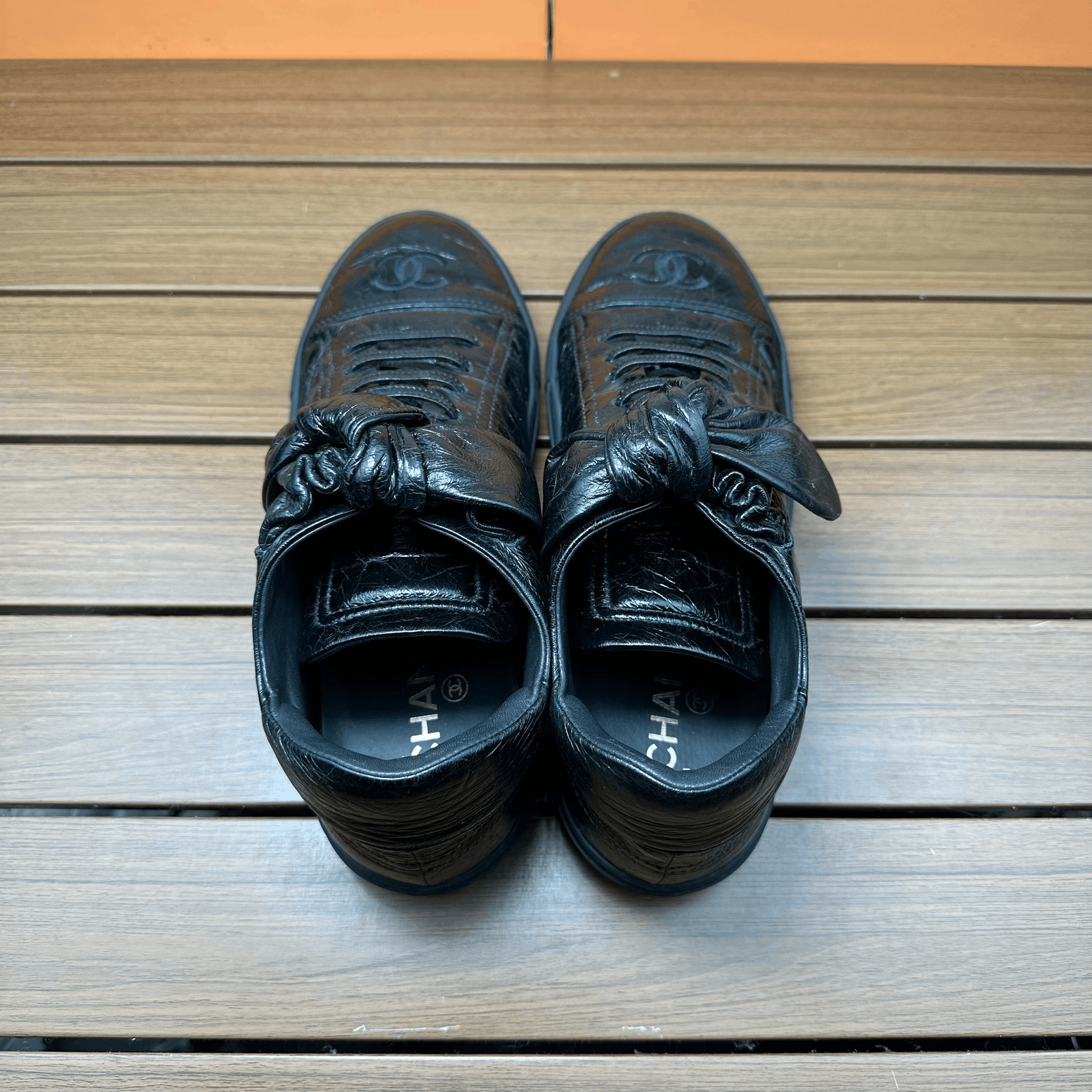 Chanel Chanel Casual Black Lowtop Sneakers it_39 Women Size US 9 / IT 39 - 6 Thumbnail