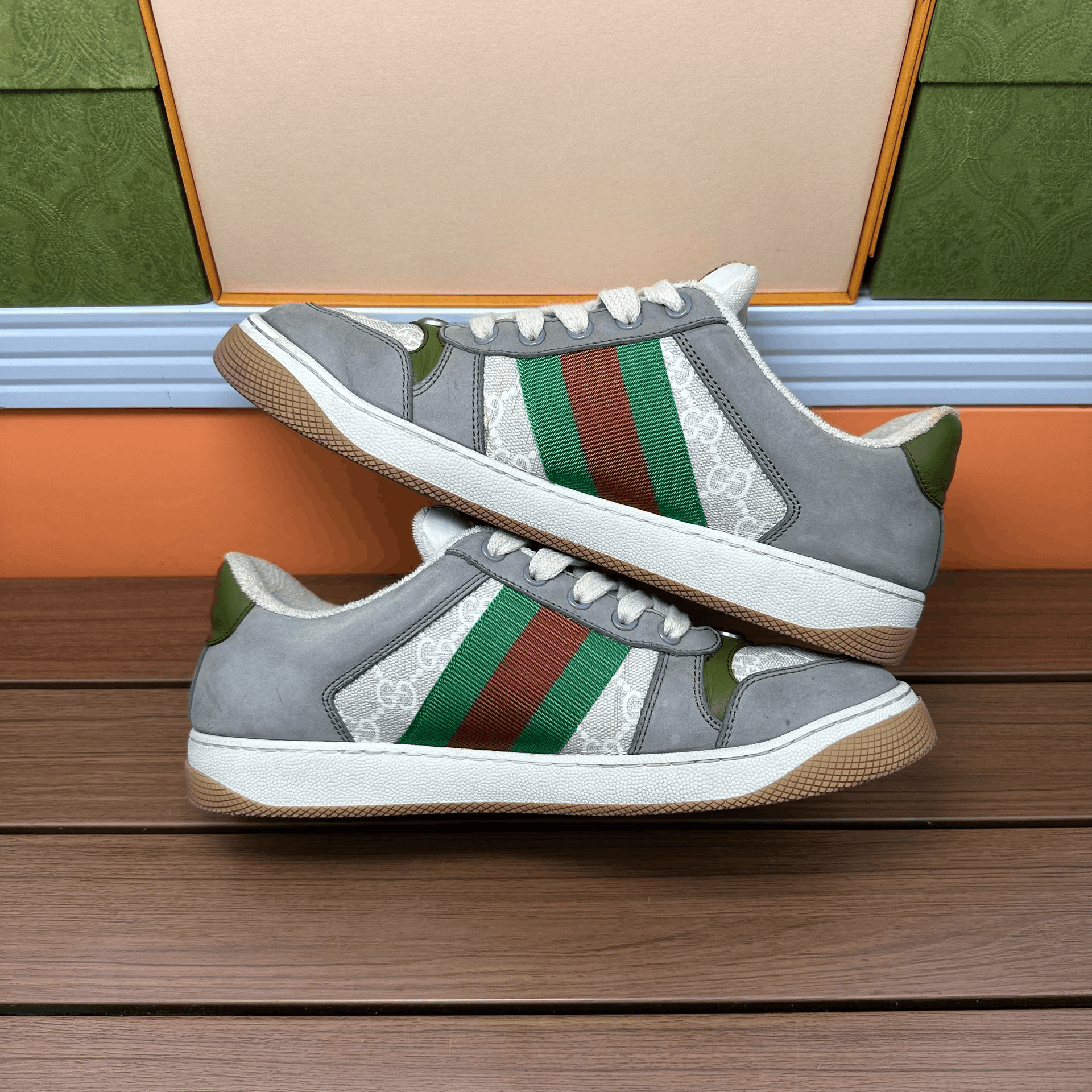 Gucci Gucci Gray Lowtop Sneakers 7 Men Size US 7 / EU 40 - 3 Thumbnail
