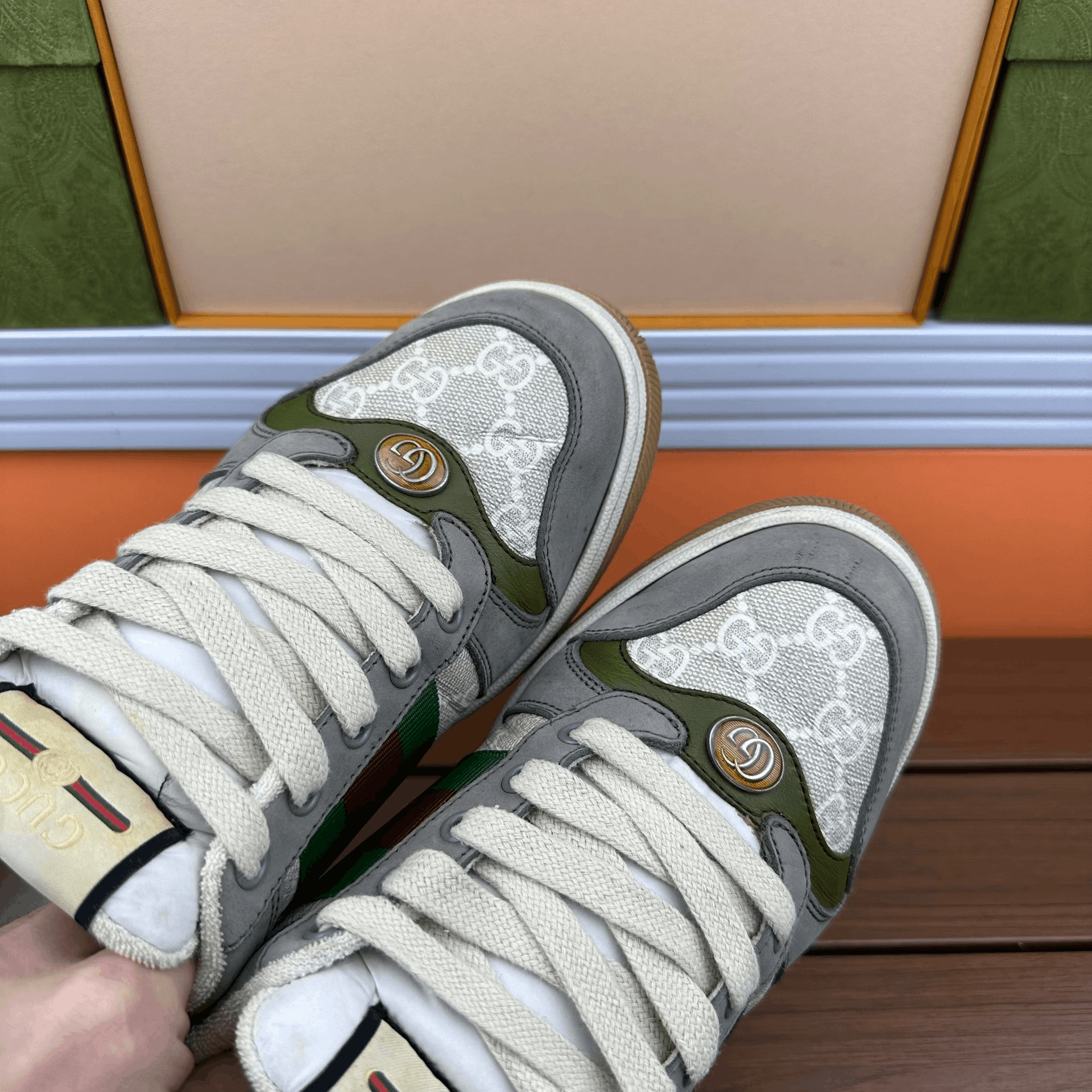 Gucci Gucci Gray Lowtop Sneakers 7 Men Size US 7 / EU 40 - 7 Thumbnail