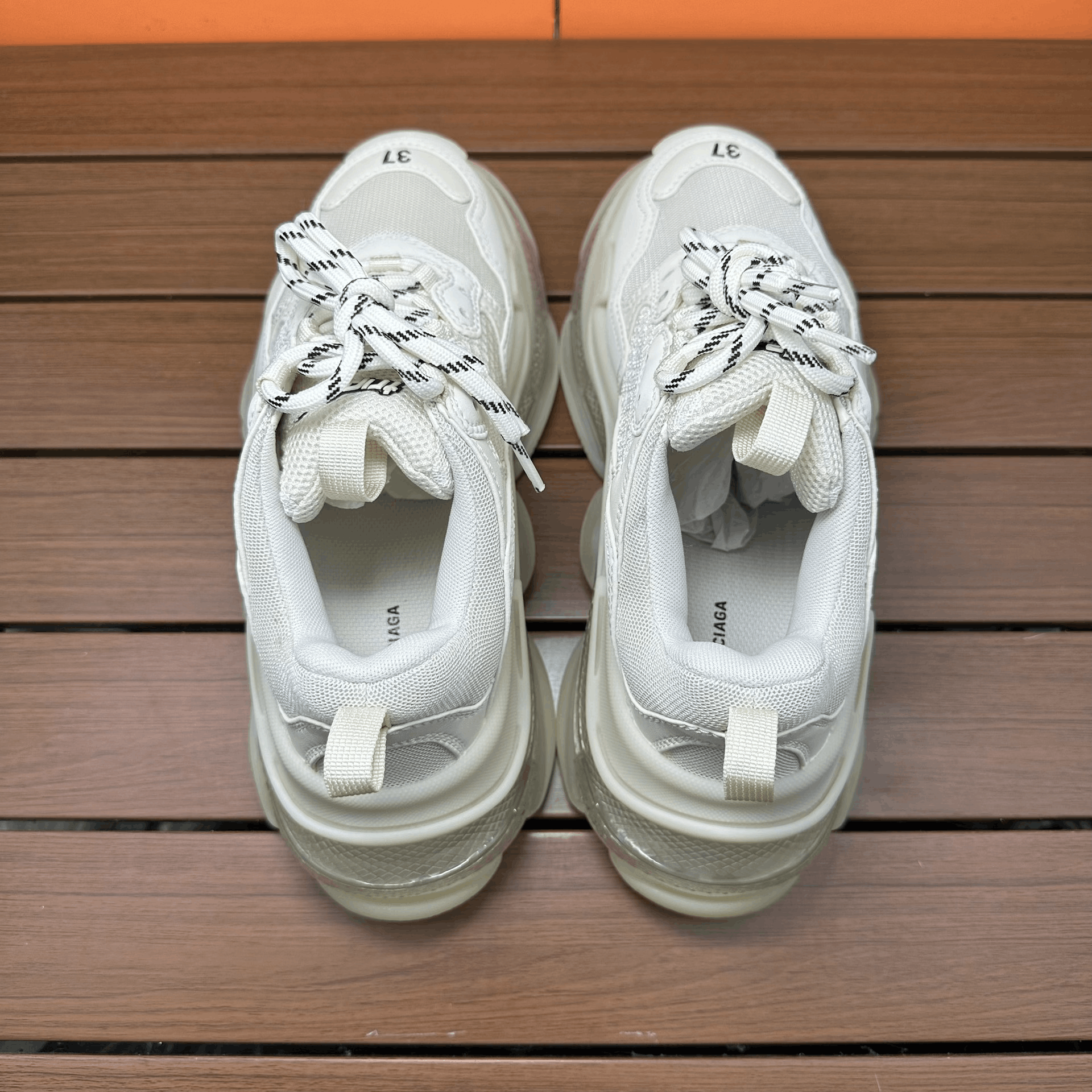 Balenciaga Balenciaga White Lowtop Sneakers it_37 Women Size US 7 / IT 37 - 4 Thumbnail