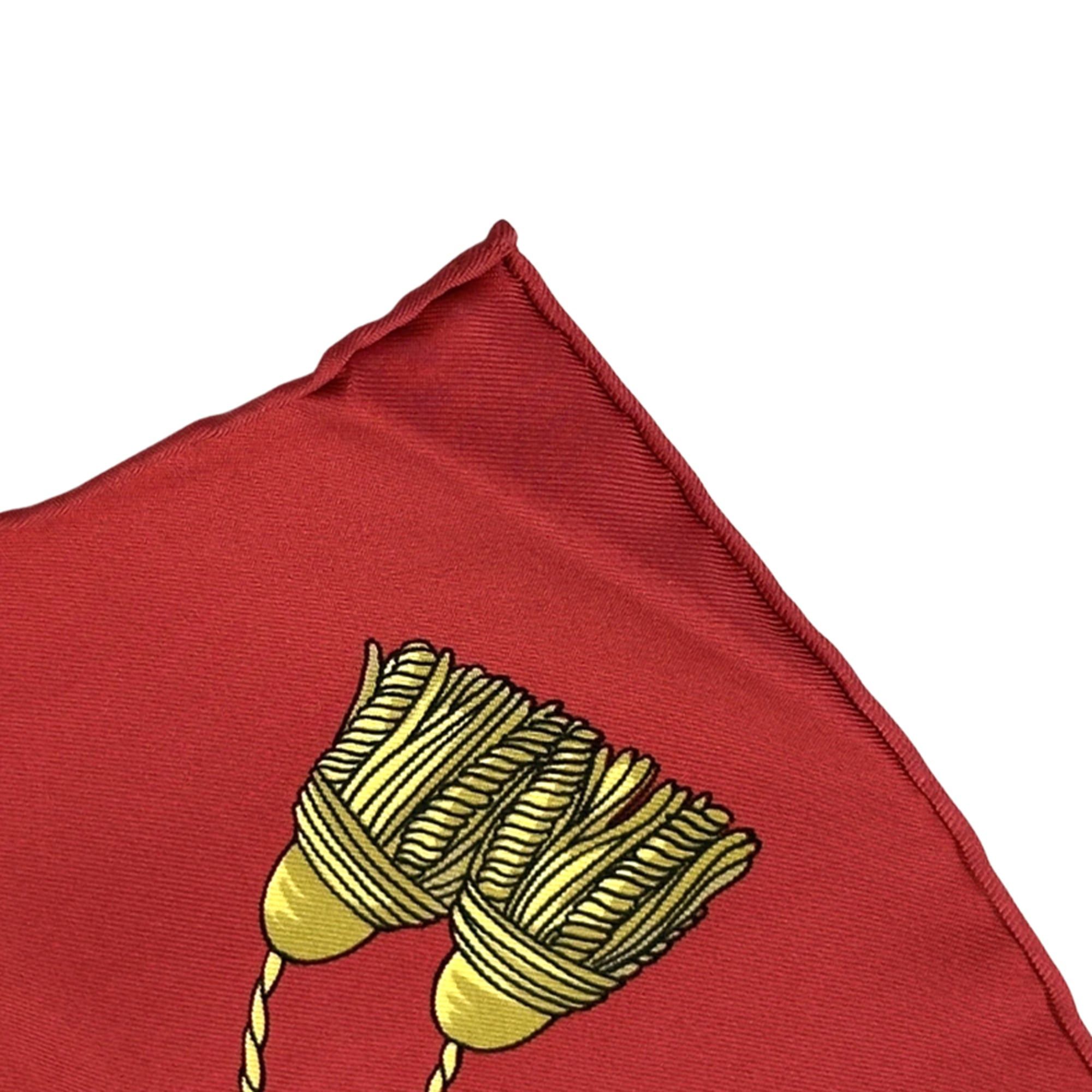 Hermes Hermes scarf/muffler, Carre 90, VUE DU CARROSSE DE LA REALE (Queen's Coronation), women's, brand, silk, black, red, ship Size ONE SIZE - 7 Thumbnail