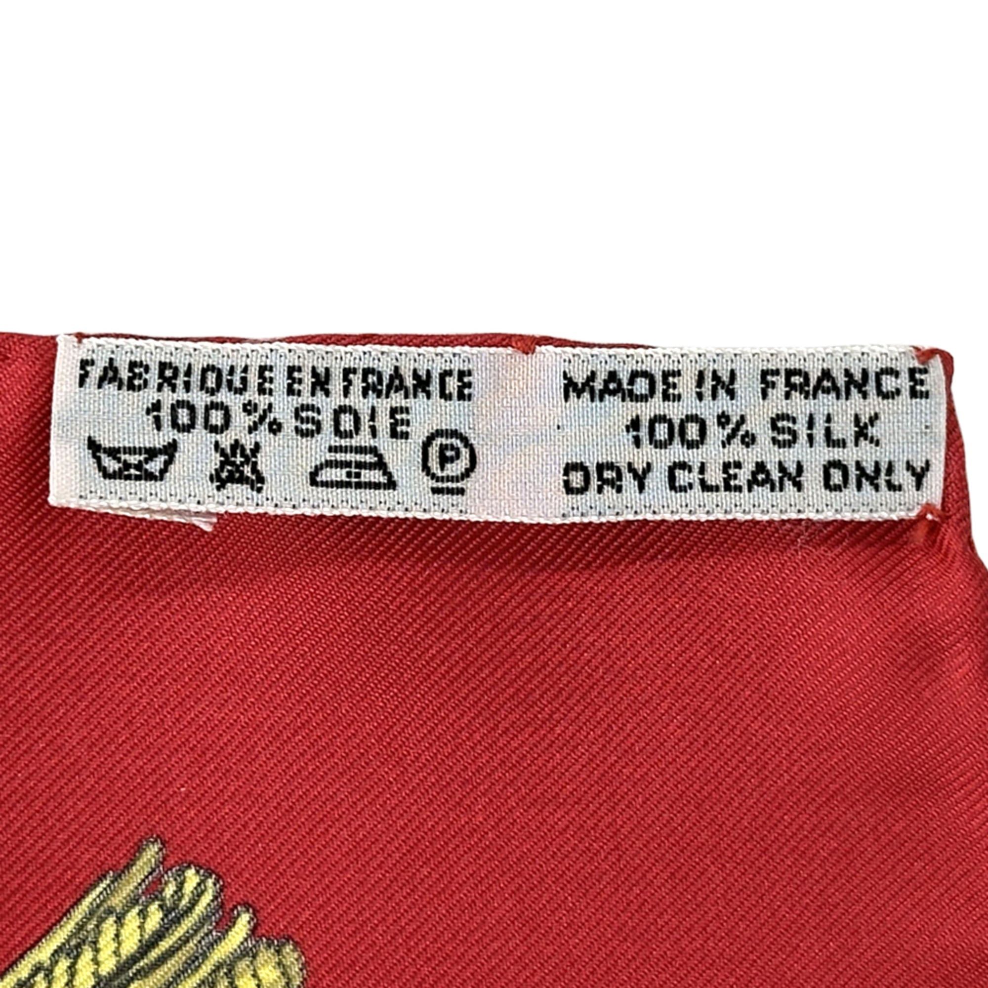 Hermes Hermes scarf/muffler, Carre 90, VUE DU CARROSSE DE LA REALE (Queen's Coronation), women's, brand, silk, black, red, ship Size ONE SIZE - 4 Thumbnail