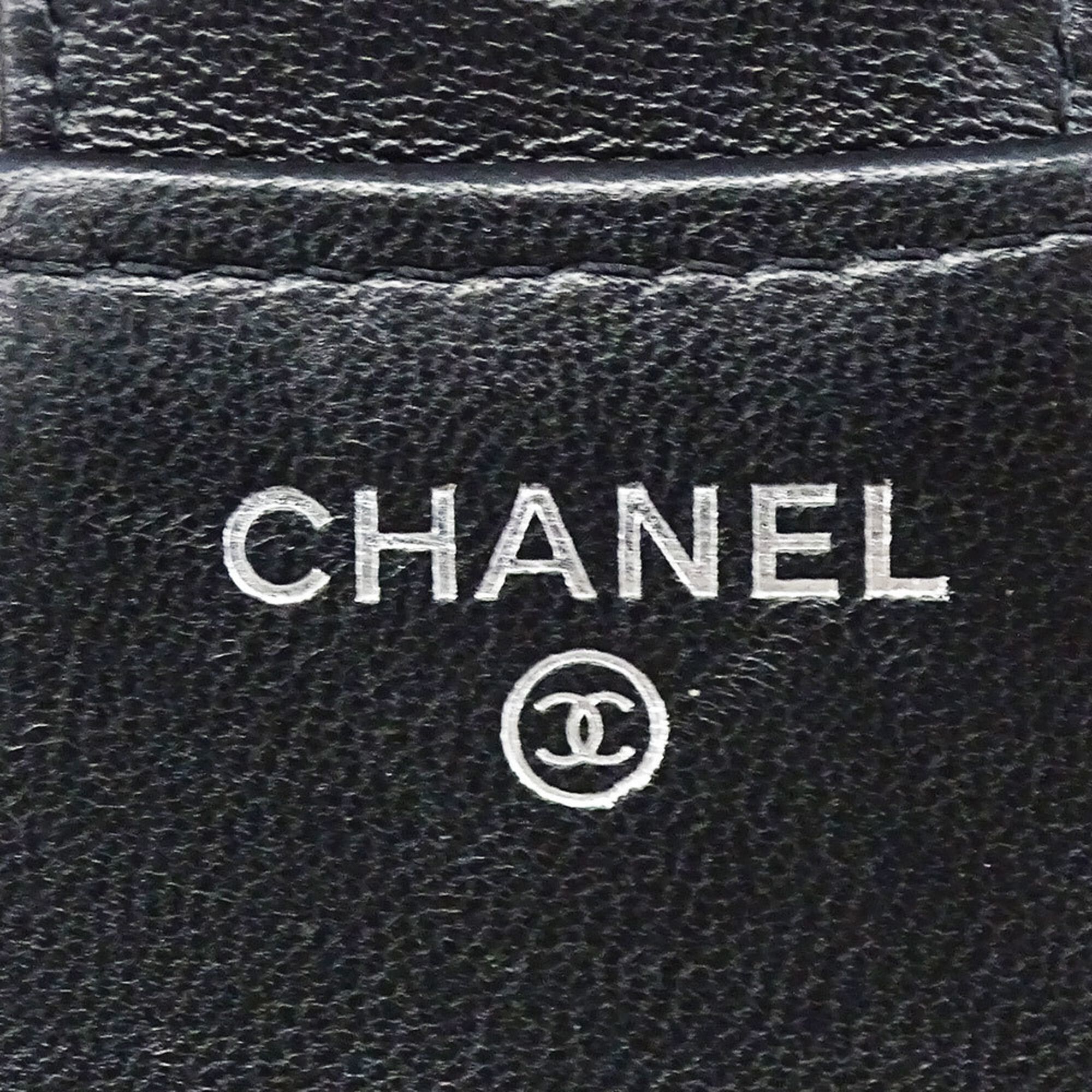 Chanel Chanel women's trifold wallet, Matelassé lambskin, black, silver hardware, quilted. Size ONE SIZE - 9 Thumbnail