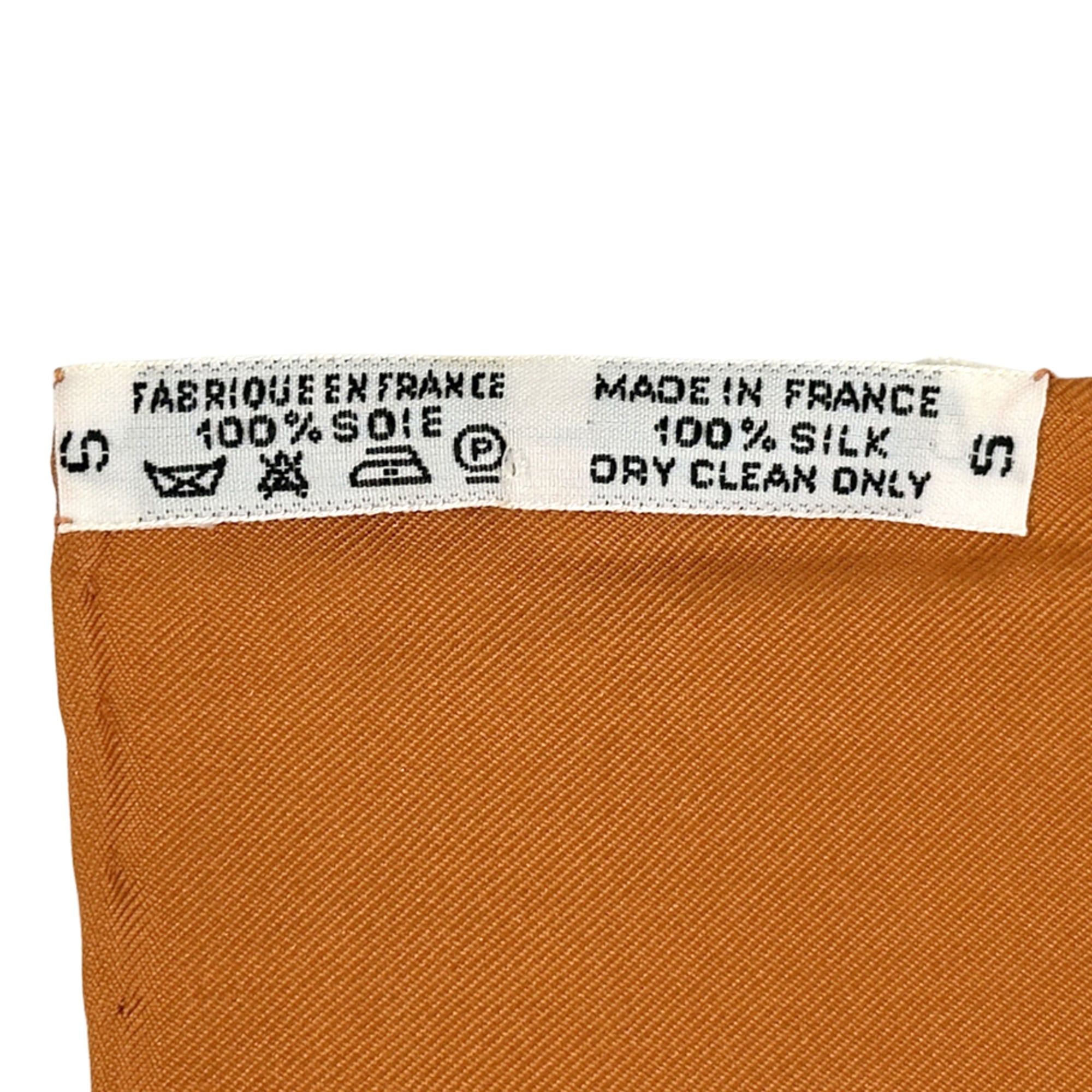 Hermes Hermes scarf/muffler, Carre 90, Ceres (Goddess Ceres), women's, brand name, silk, orange, multicolor. Size ONE SIZE - 5 Thumbnail