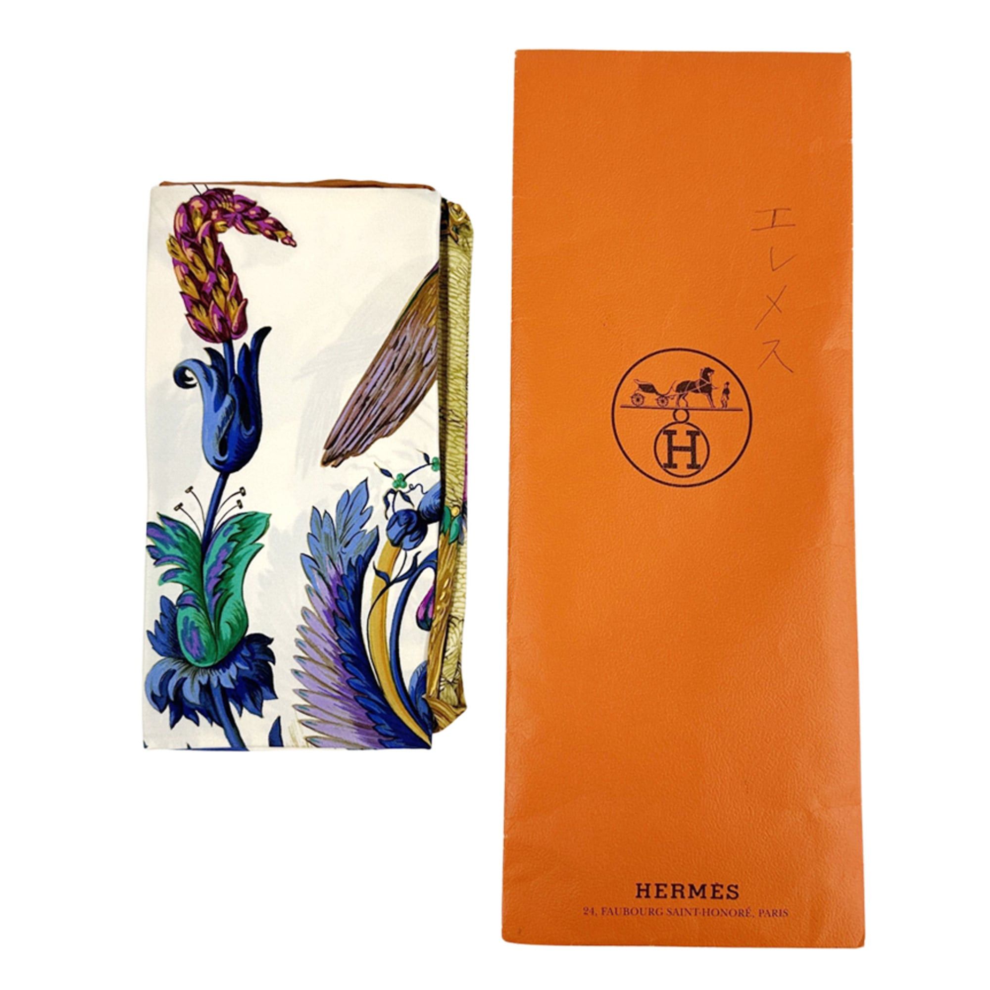 Hermes Hermes scarf/muffler, Carre 90, Ceres (Goddess Ceres), women's, brand name, silk, orange, multicolor. Size ONE SIZE - 6 Thumbnail