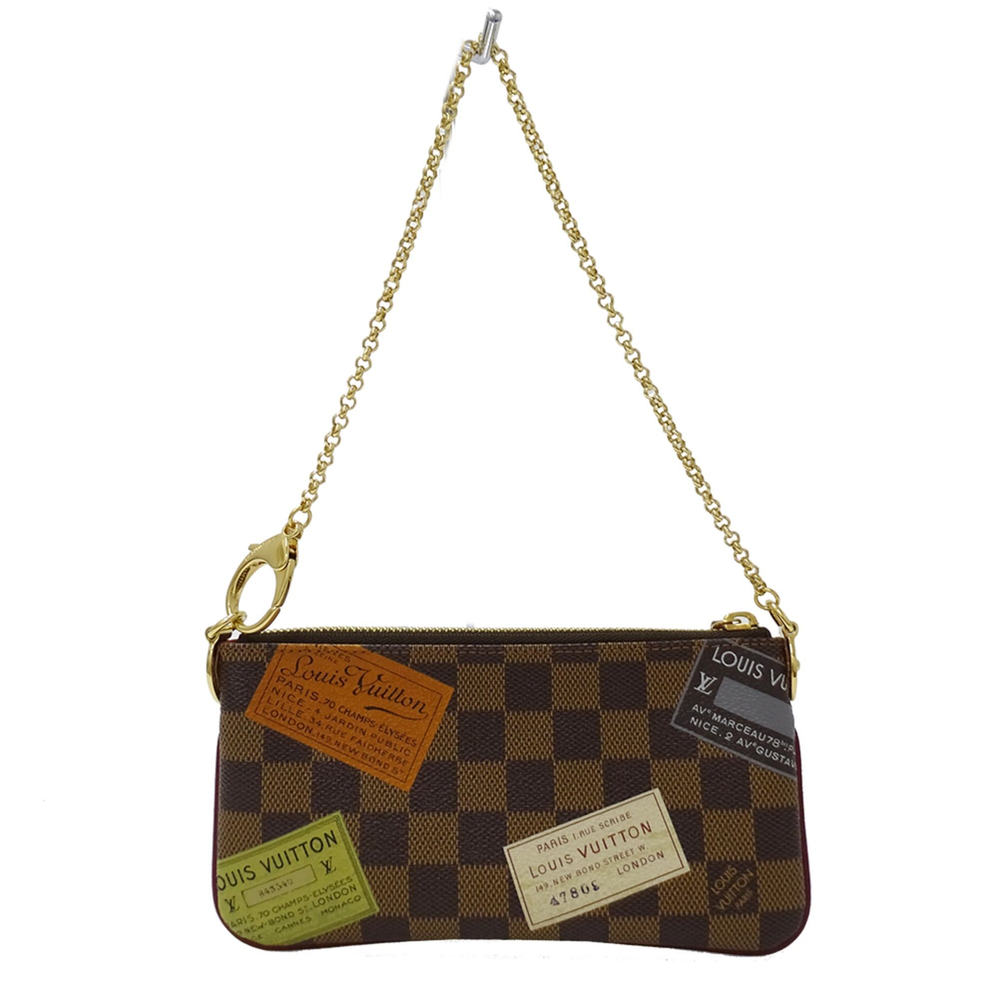 Louis Vuitton Louis Vuitton Handbag Pouch Damier Women's Brand Accessory Canvas Pochette Mira MM Label Brown N63080 Size ONE SIZE - 2 Thumbnail
