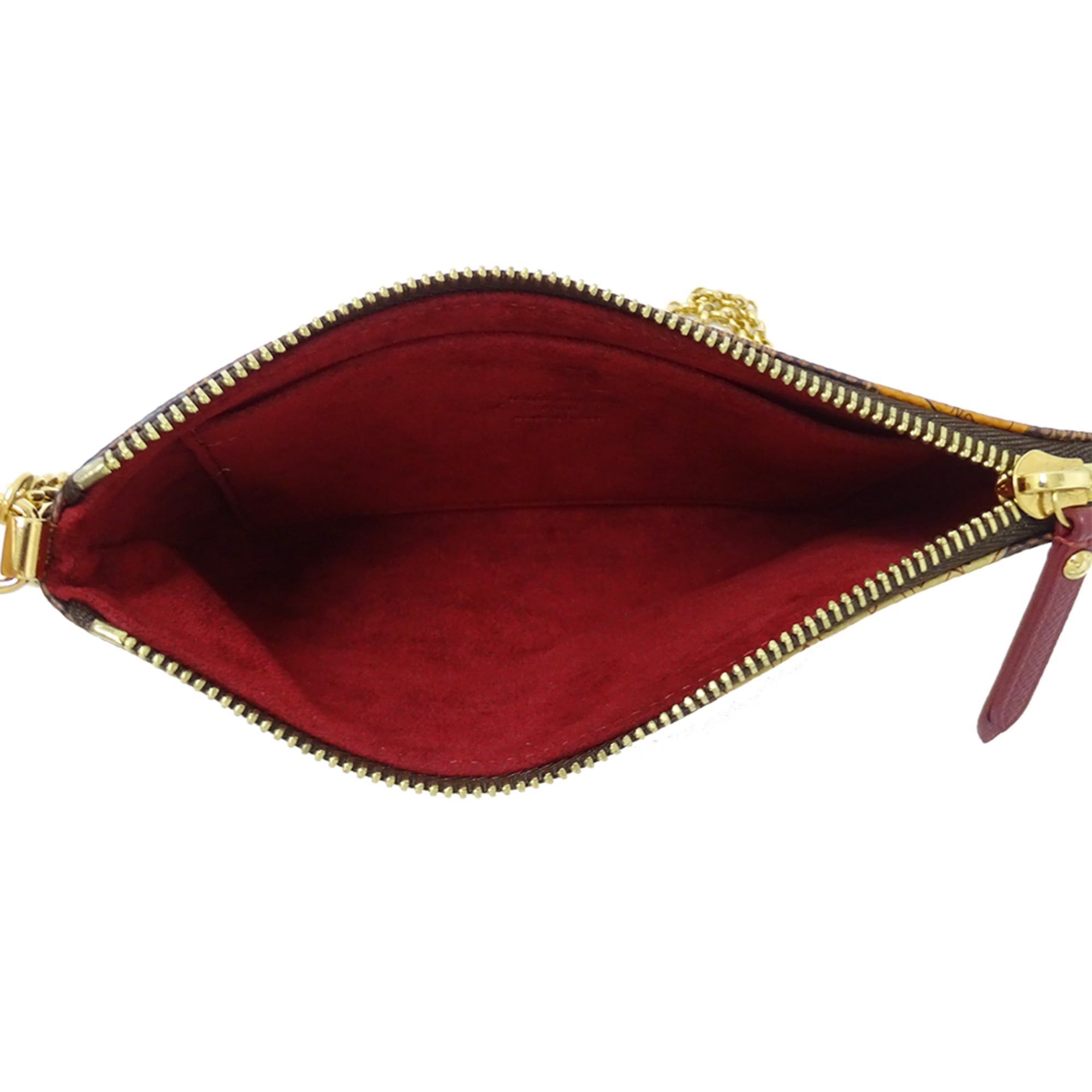 Louis Vuitton Louis Vuitton Handbag Pouch Damier Women's Brand Accessory Canvas Pochette Mira MM Label Brown N63080 Size ONE SIZE - 6 Thumbnail