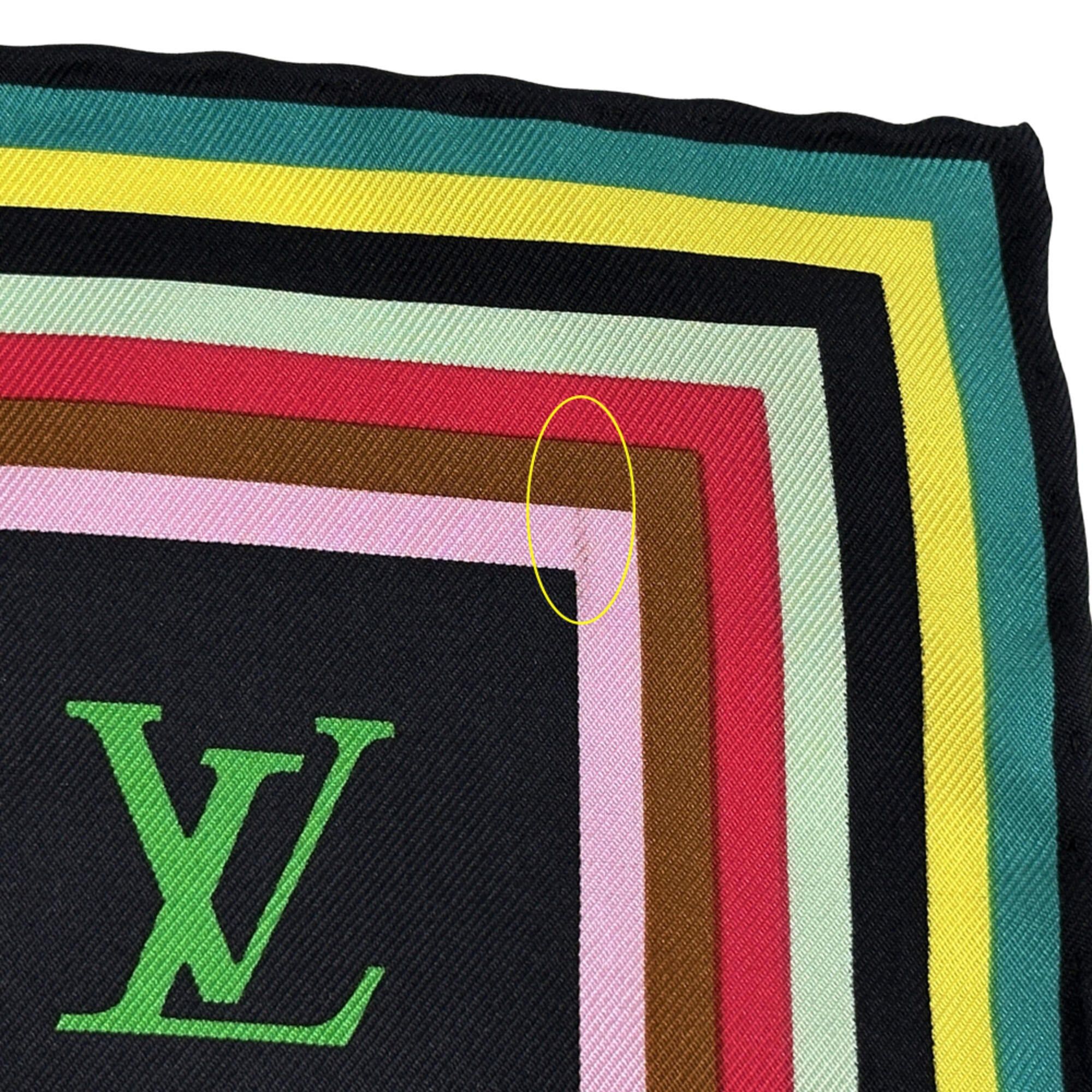 Louis Vuitton Louis Vuitton Scarf Muffler Monogram Women's Brand Silk Brown M72124 Size ONE SIZE - 5 Thumbnail